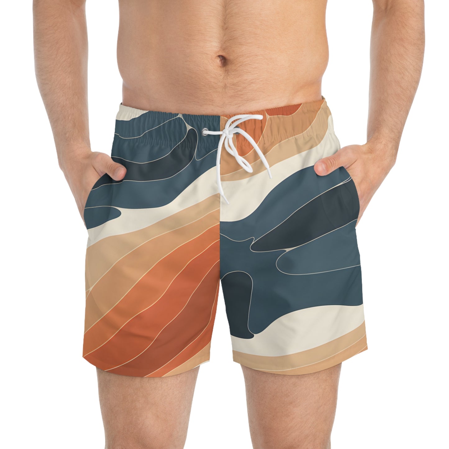 Sea Stack Men's Swim Trunks Beach Shorts Beachwear Quick Dry Casual Fit Summer