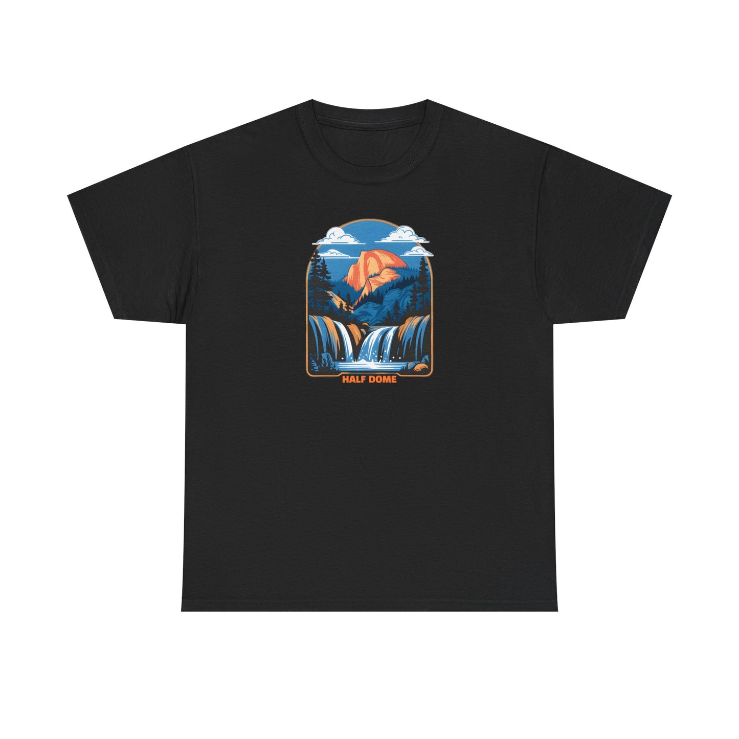 Half Dome Scenic Graphic T-Shirt Outdoor Adventure Apparel Nature Lover Gift