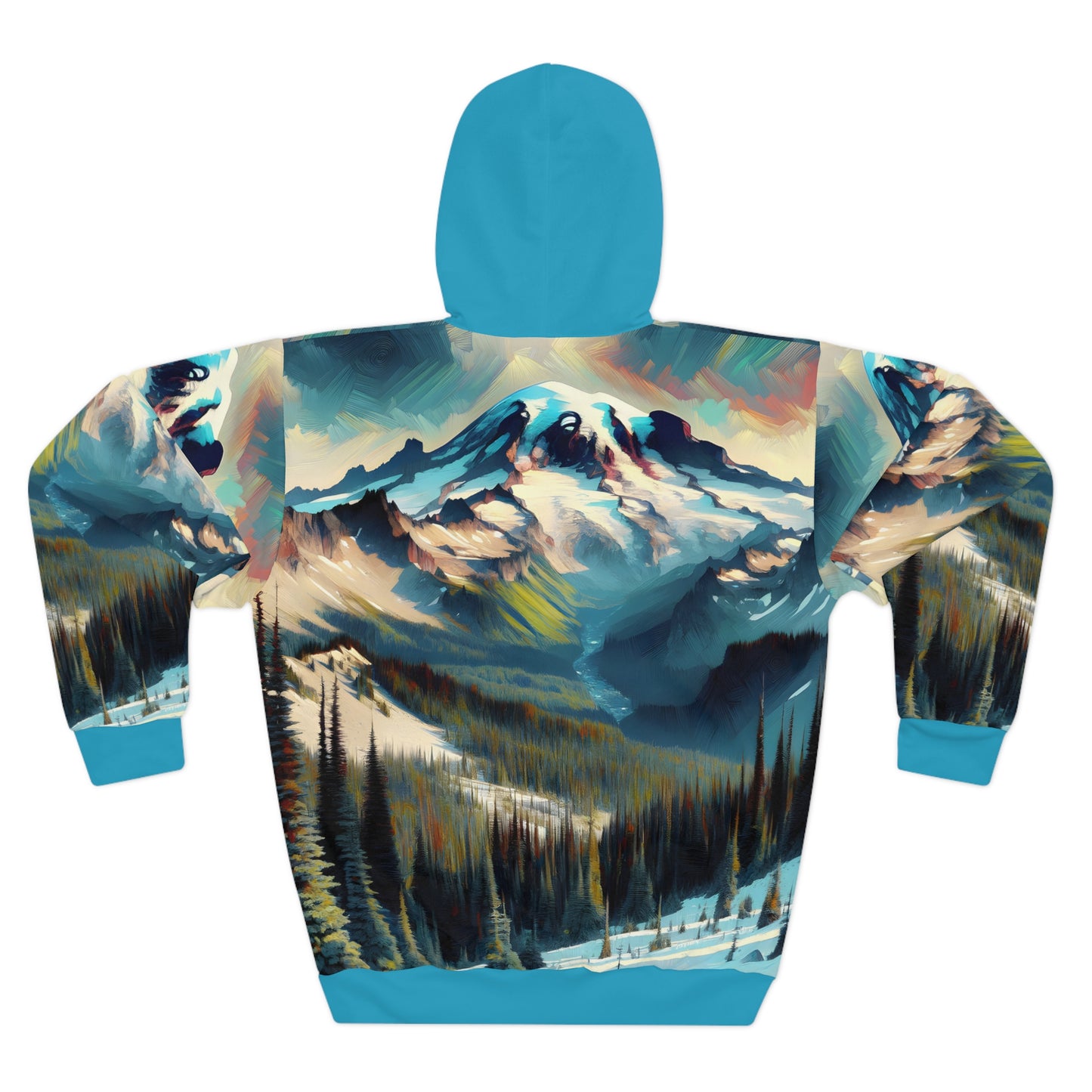 Mount Rainier National Park Hoodie All-Over Print Artistic Adventure Pullover