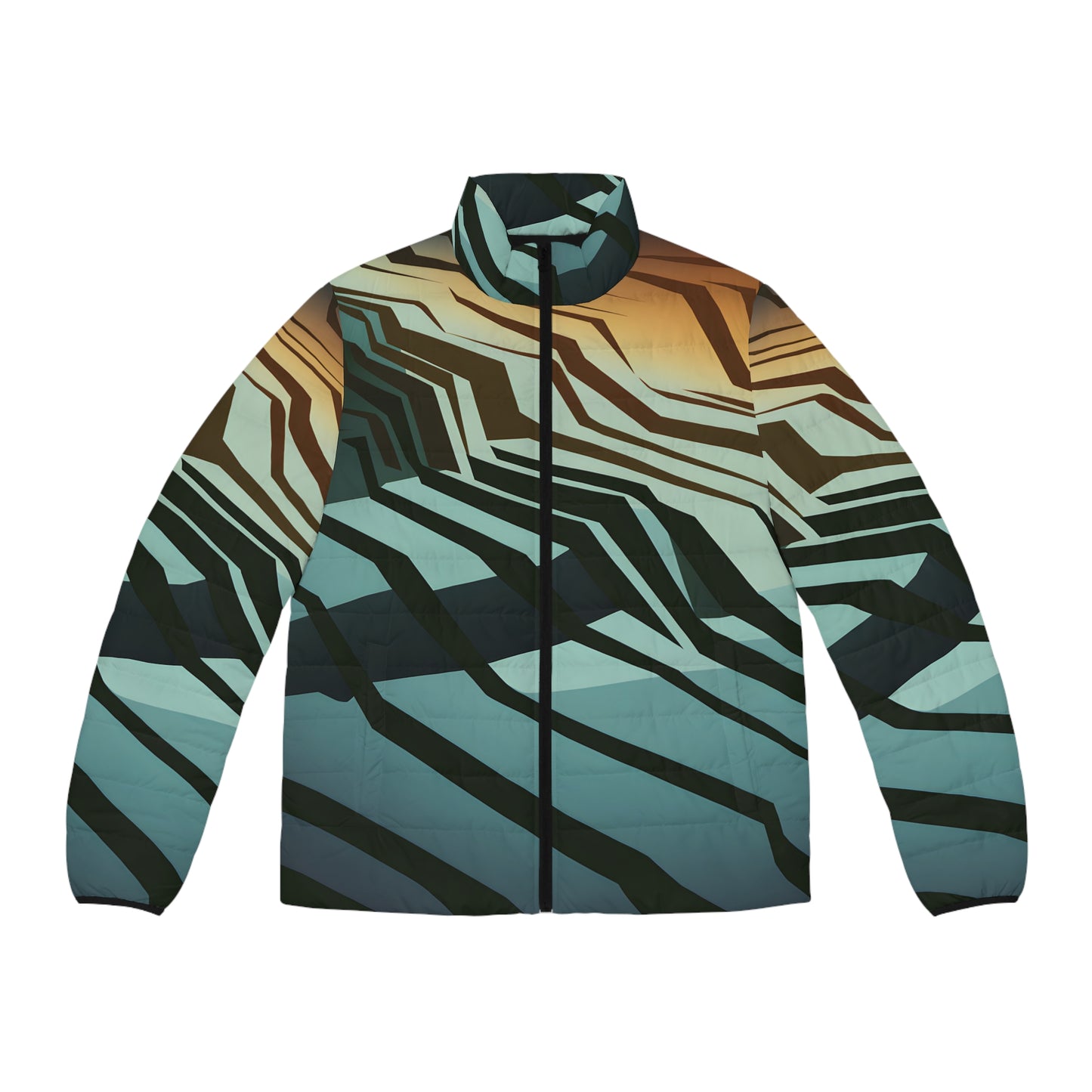 Shadow Terrain Puffer Jacket for Outdoor Adventure Lightweight Insulated Winter