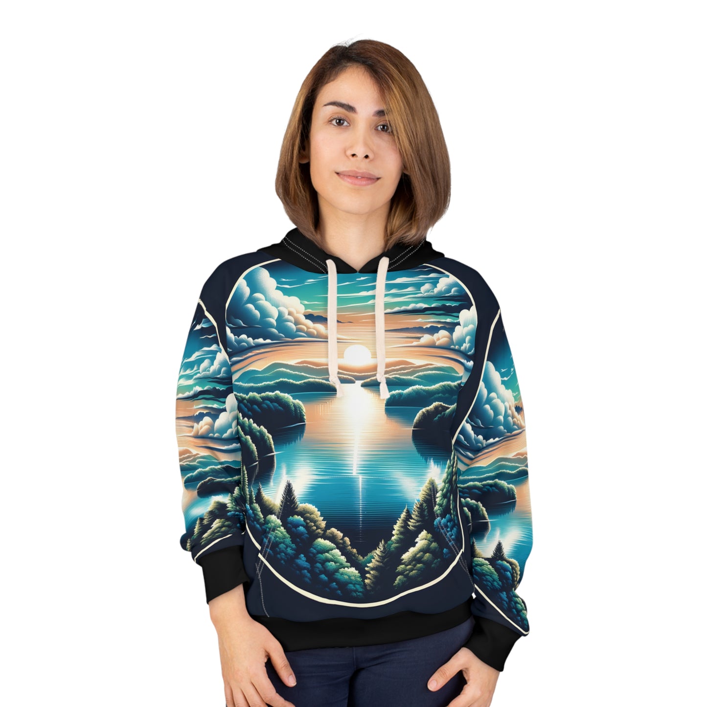 Lake Cumberland Hoodie All Over Print Outdoor Adventure Travel Apparel Wear
