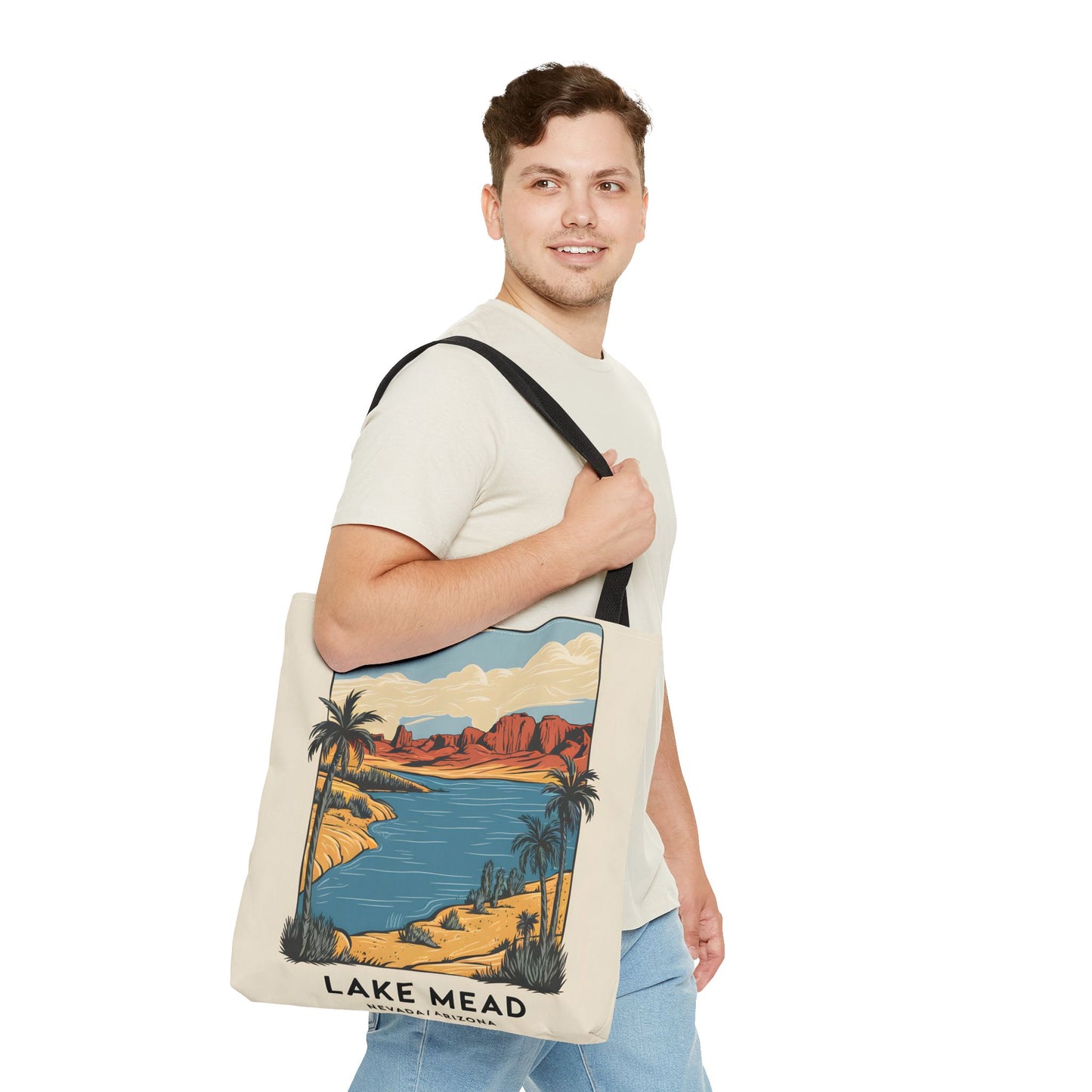 Lake Mead All Over Print Tote Bag Unique Design Nevada Arizona Travel Gift