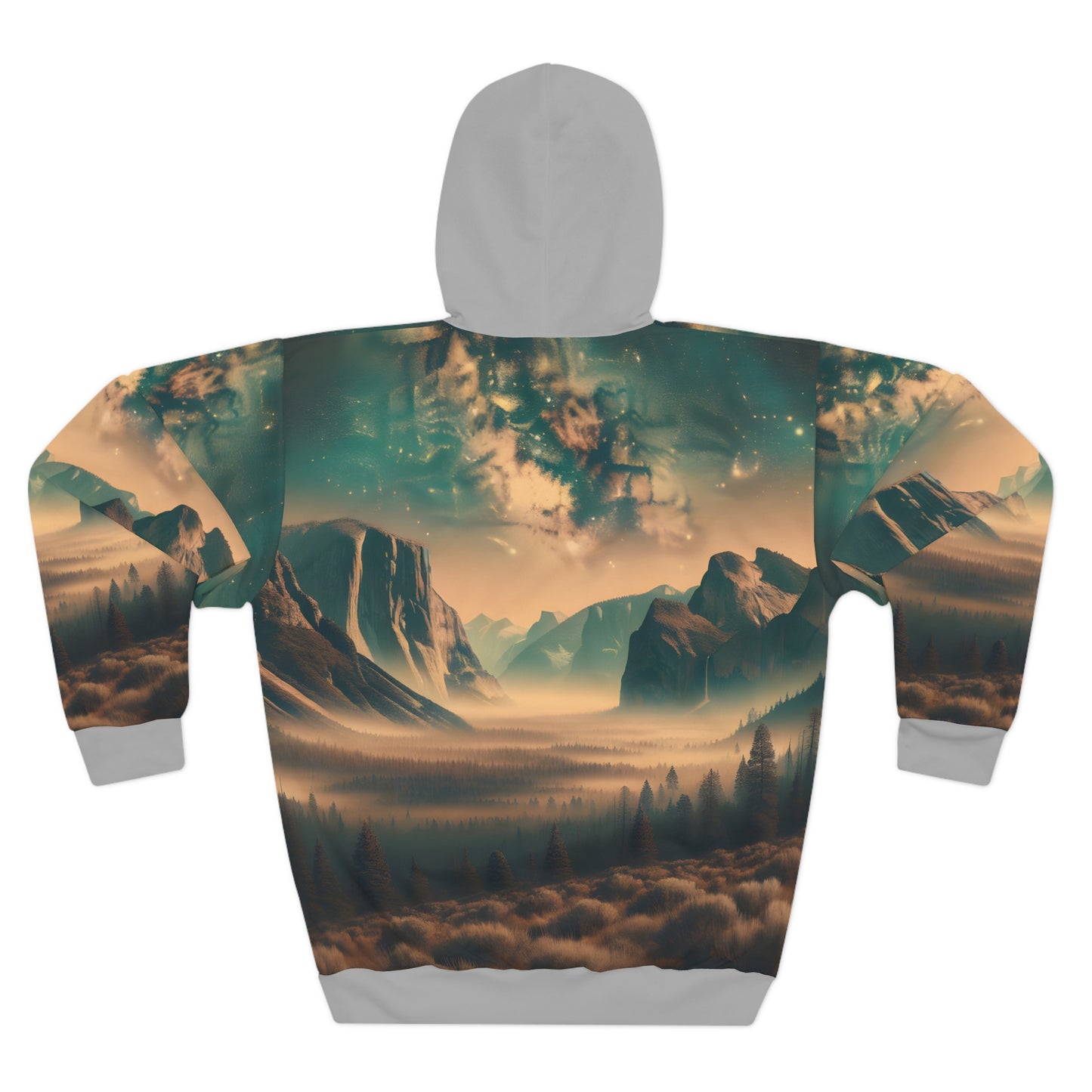 Celestial Serenity Hoodie Unisex Pullover Yosemite Valley Mountain Art Dreamy