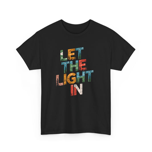 Let the Light In Mountain Nature Graphic Tee Shirt Unisex Short Sleeve Casual