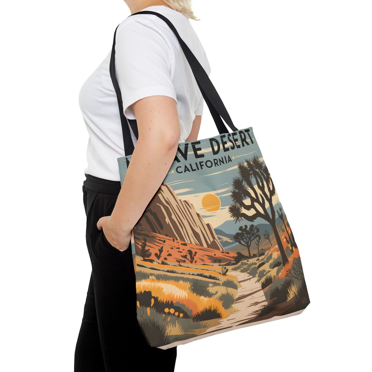 Mojave Desert California All Over Print Tote Bag Landscape Design Eco Friendly