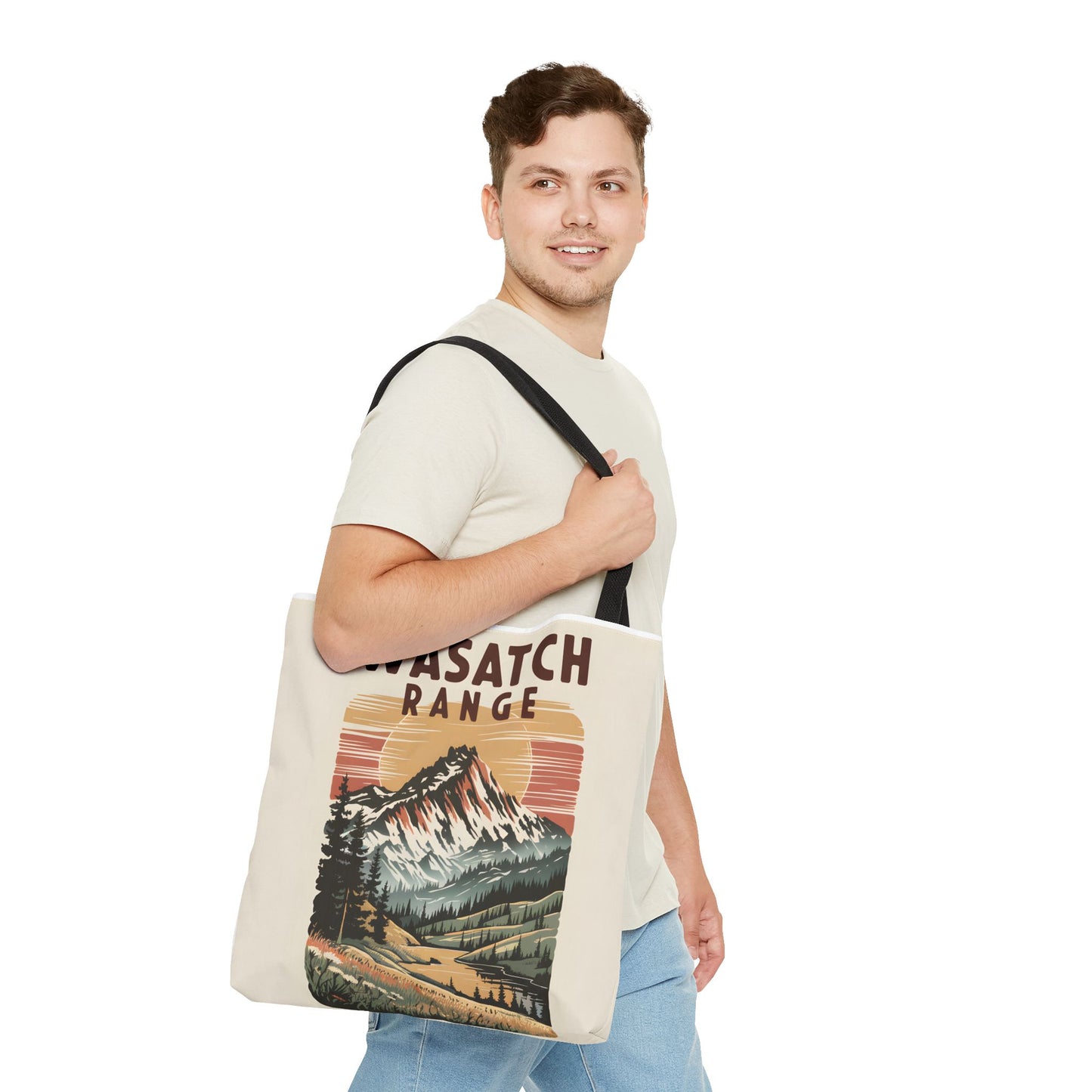 Wasatch Range All Over Print Tote Bag Mountain Landscape Eco-Friendly Style