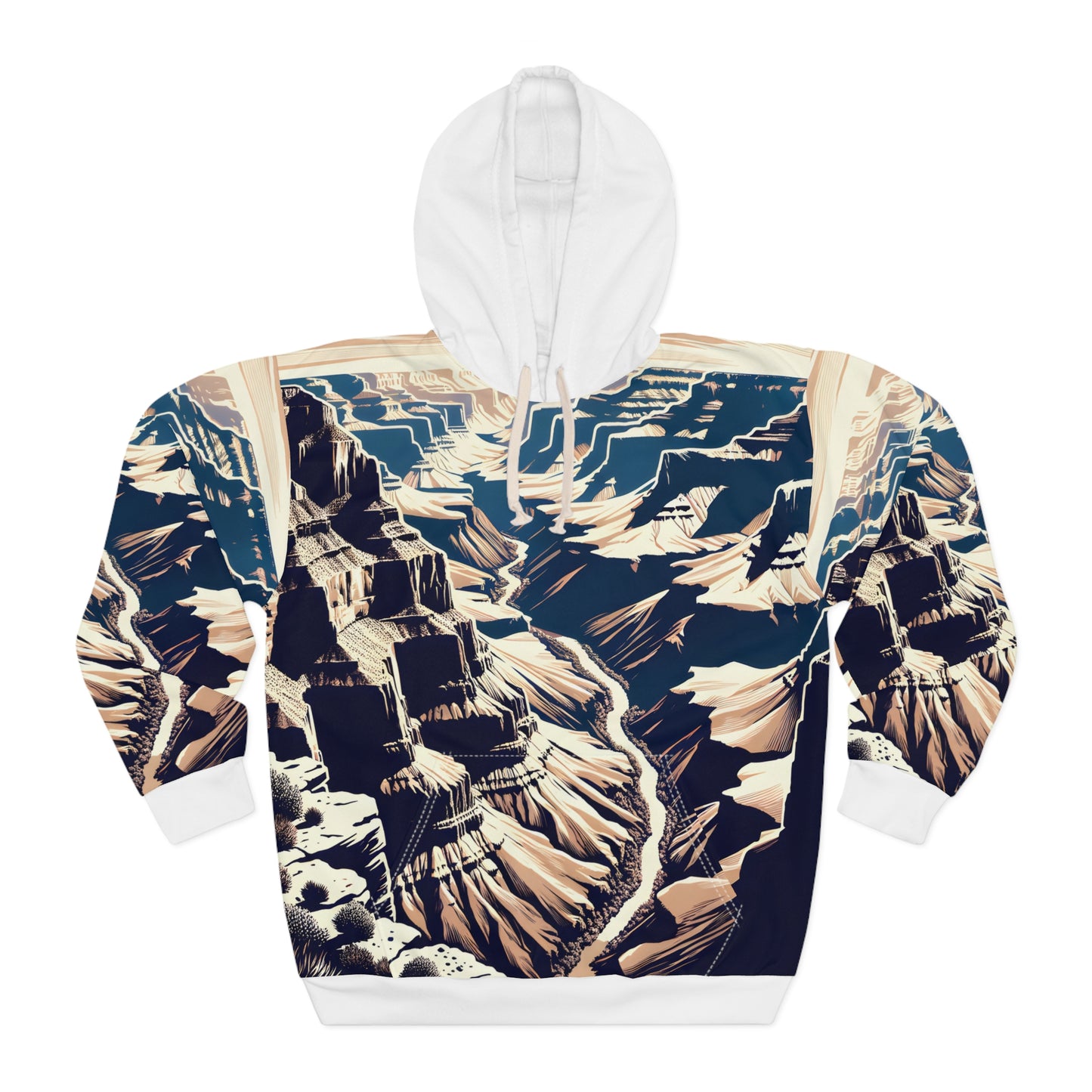 All-Over Print Hoodie Featuring Grand Canyon National Park Design
