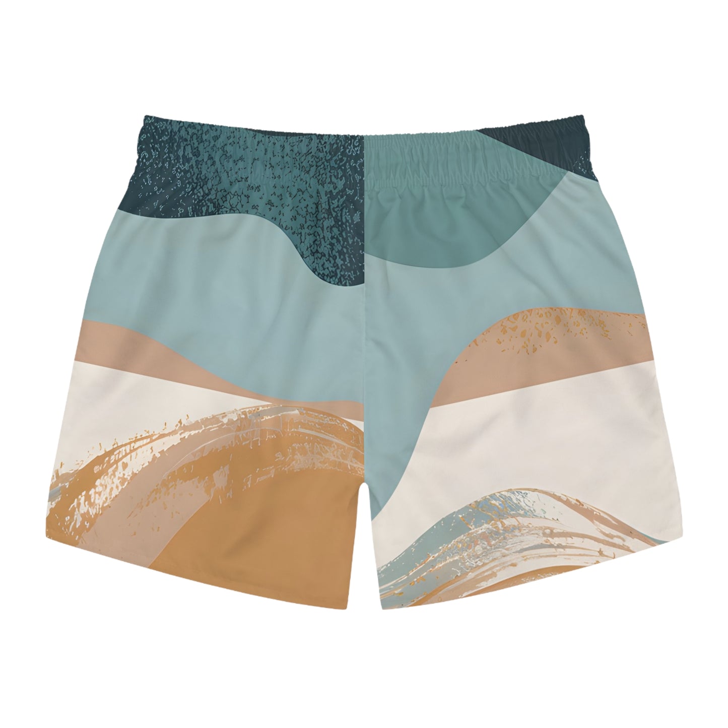 Mens Seaglass Coast Swim Trunks Beach Shorts Summer Swimwear Style Quick Dry