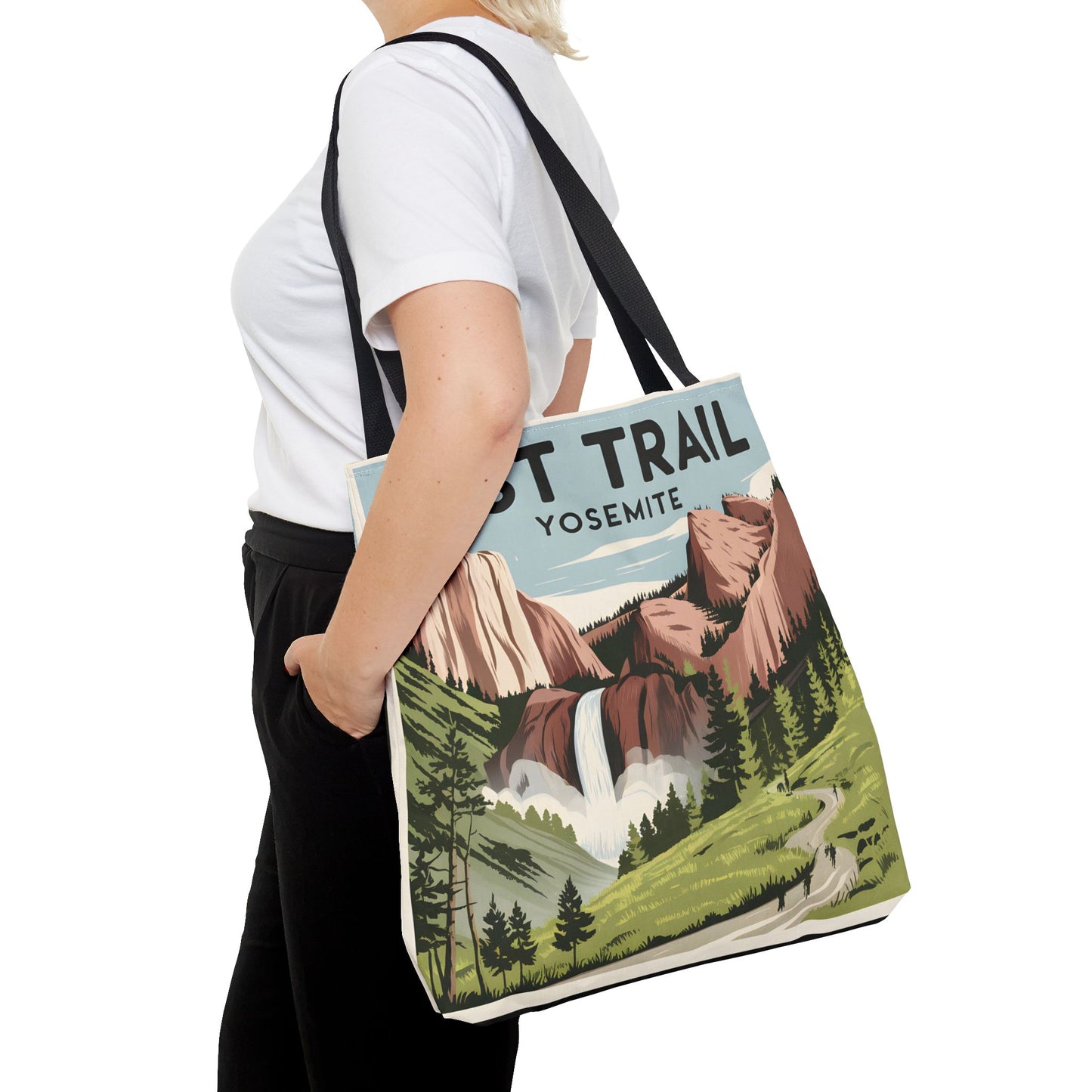 All Over Print Tote Bag Mist Trail Yosemite Nature Landscape Adventure Bag