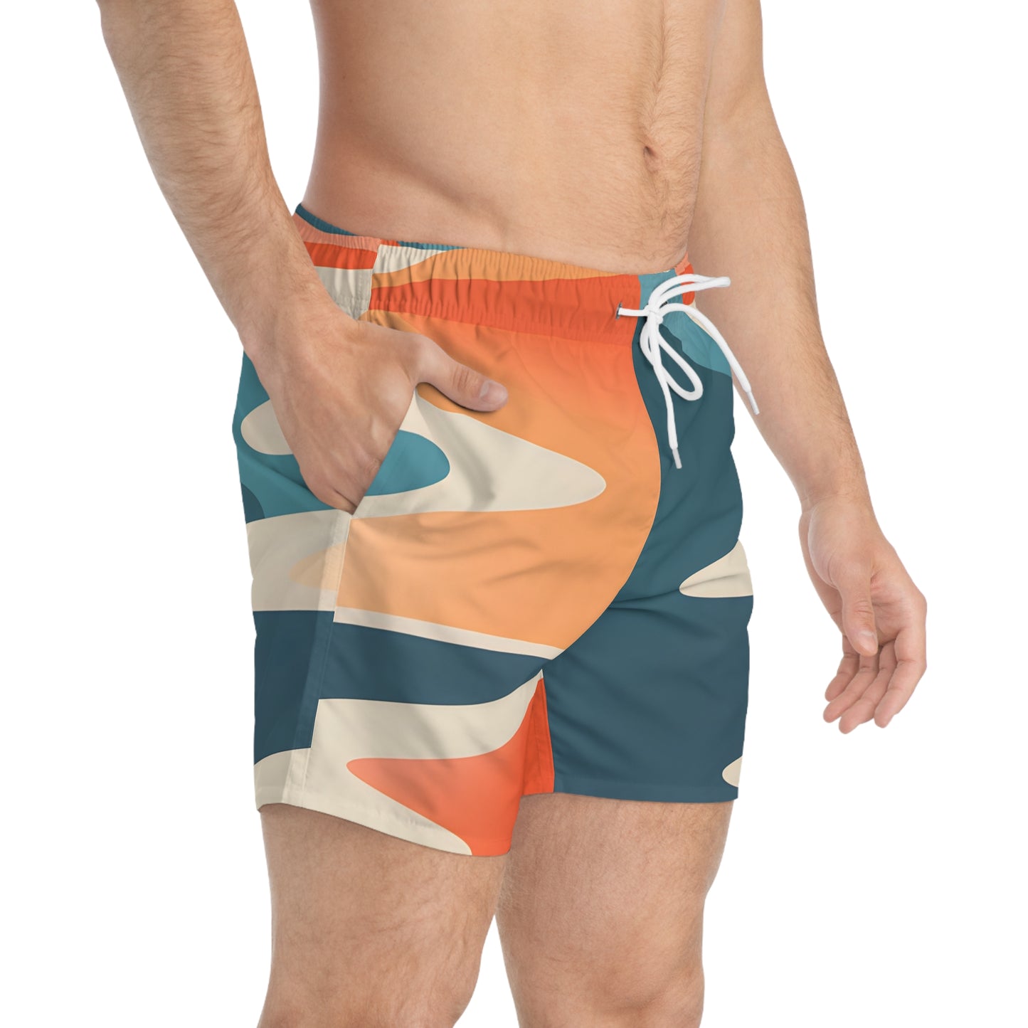 Twilight Bay Men's Swim Trunks Comfortable Beachwear Shorts Quick Dry Surf