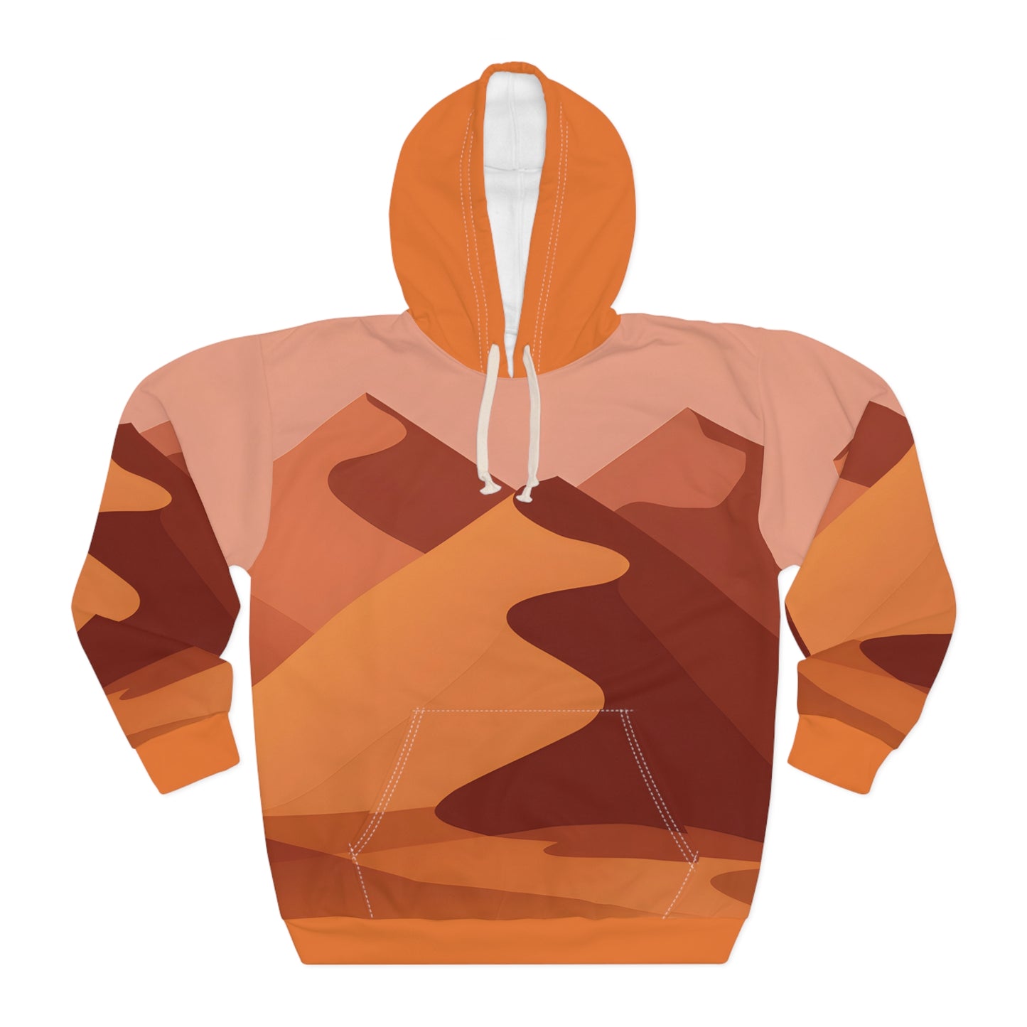 Shifting Dunes Hoodie All Over Print Desert Art Pullover Outdoor Travel Apparel