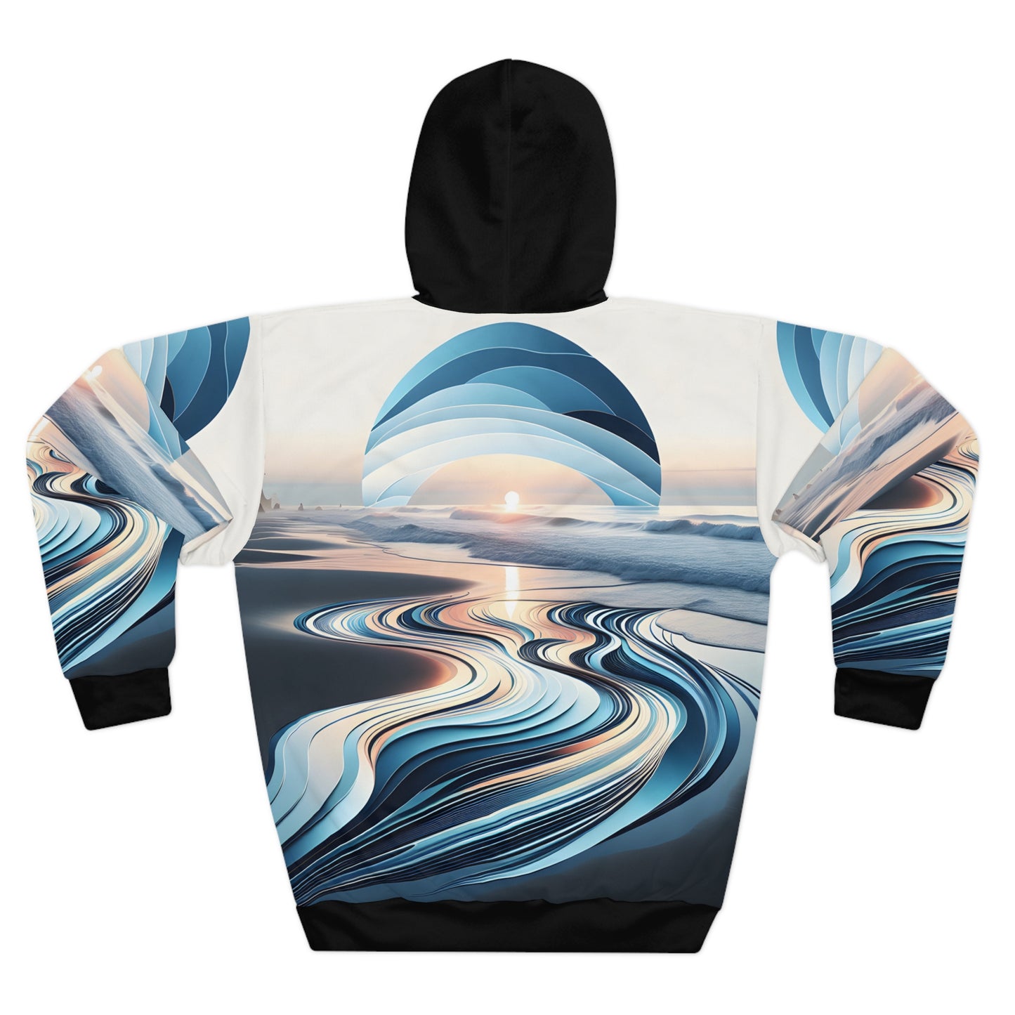 South Padre Island Ocean Wave All Over Print Hoodie Travel Apparel Outdoor Style
