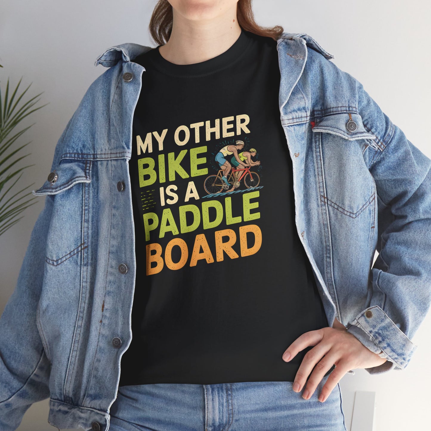 Other Bike Is a Paddle Board T-Shirt Funny Cycling SUP Outdoor Tee