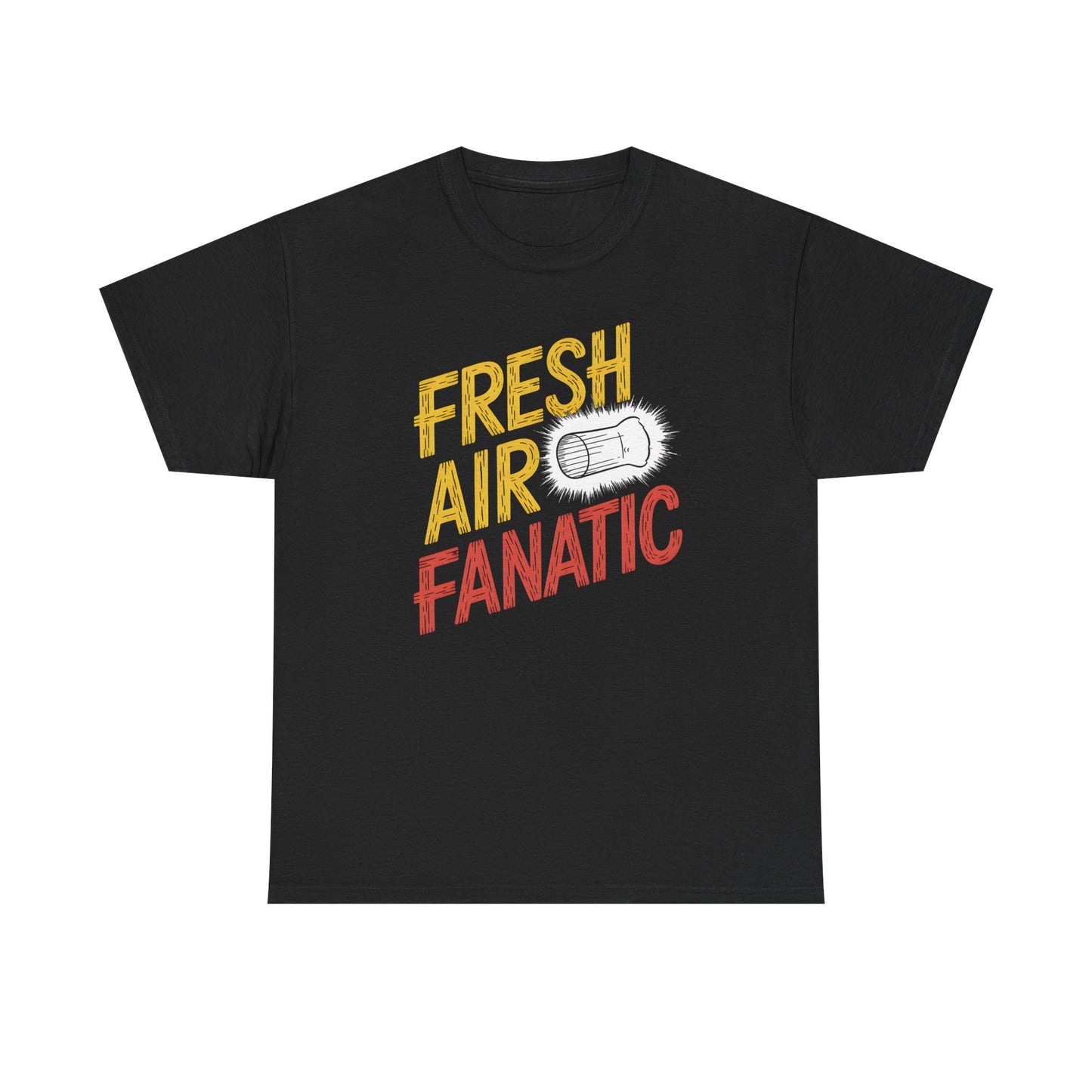 Fresh Air Fanatic T-Shirt Graphic Outdoor Adventure Wear Classic Short Sleeve
