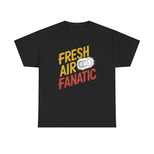 Fresh Air Fanatic T-Shirt Graphic Outdoor Adventure Wear Classic Short Sleeve
