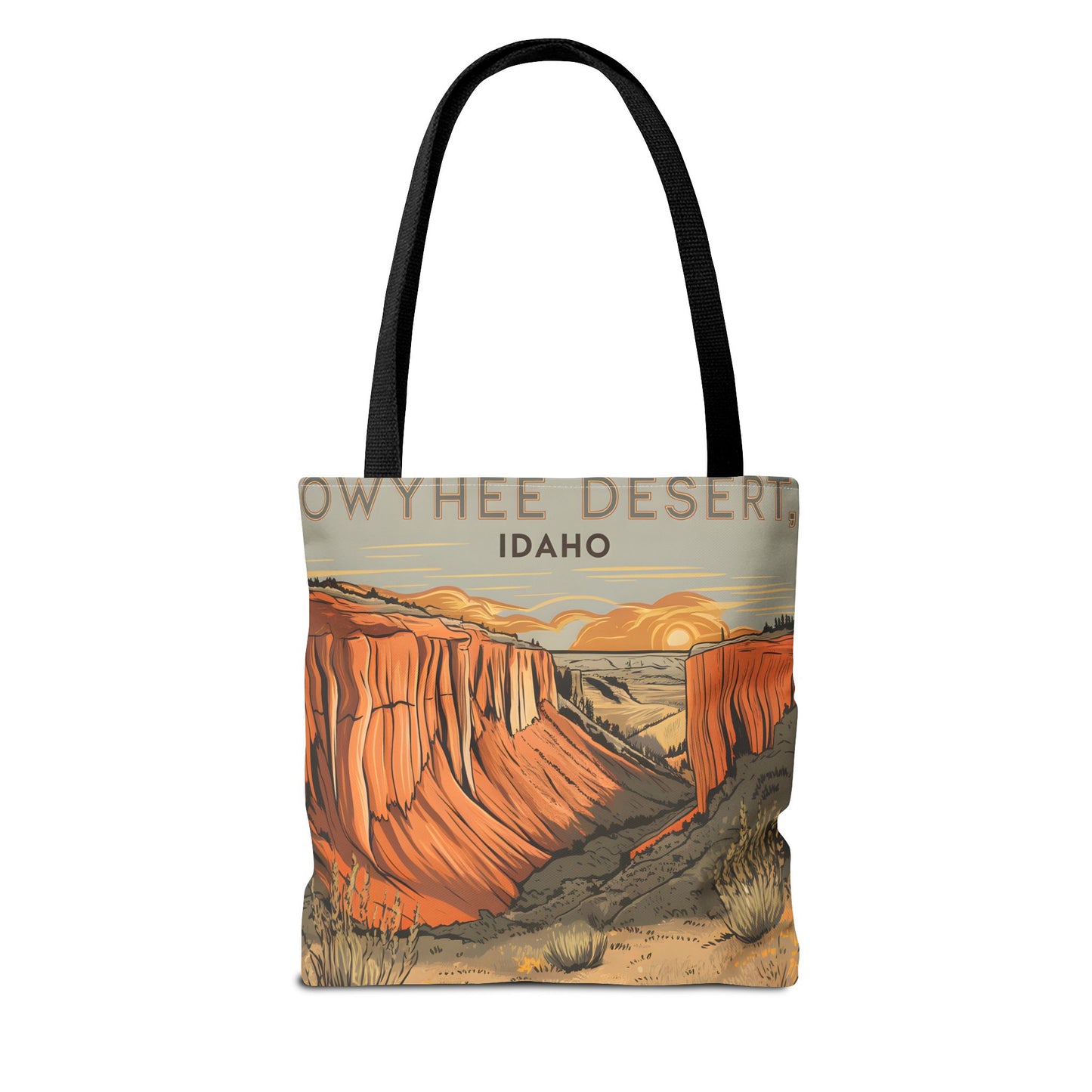 Owyhee Desert Idaho All Over Print Tote Bag Scenic Landscape Adventure Gear