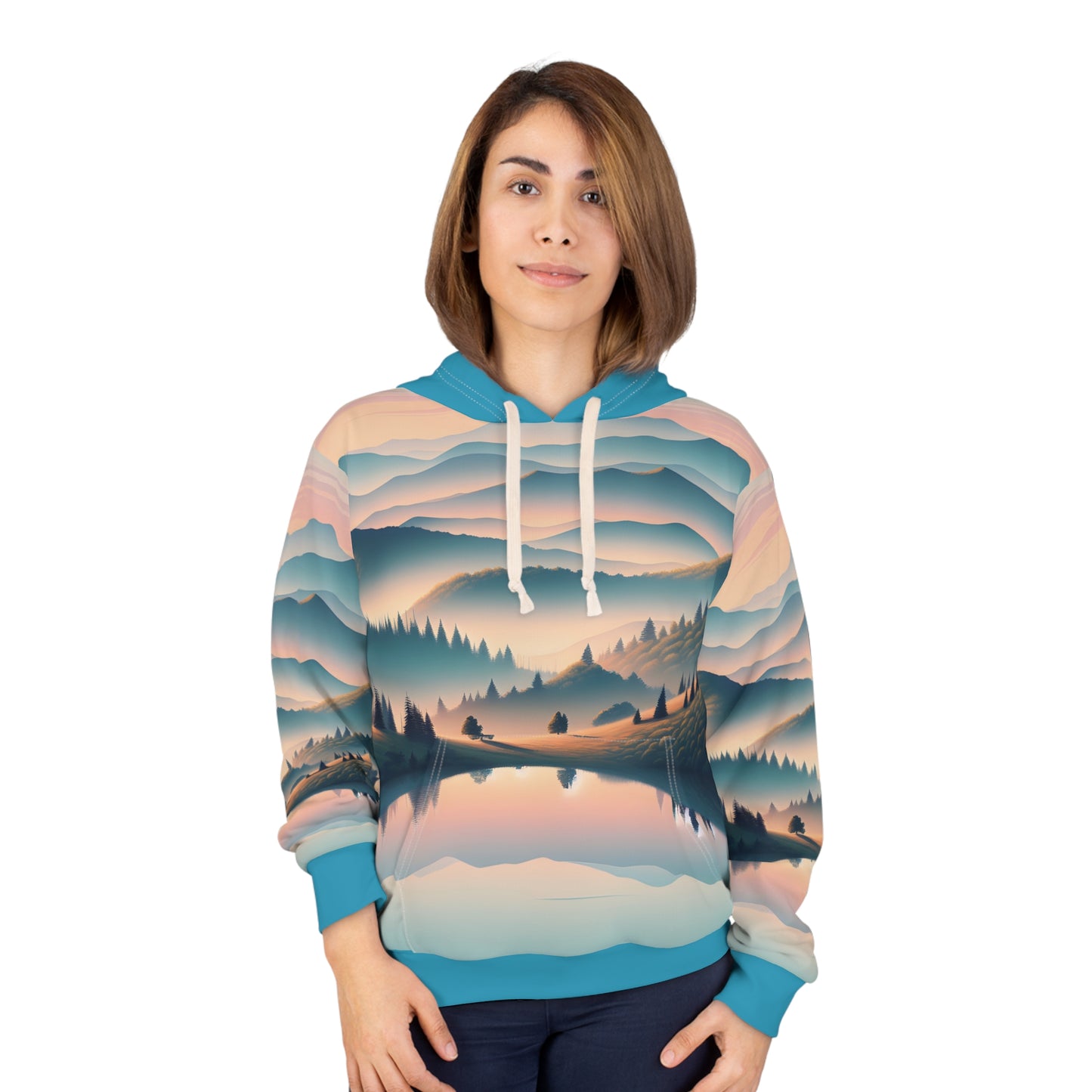 Great Smoky Mountains Hoodie All Over Print Outdoor Travel Apparel Art Casual