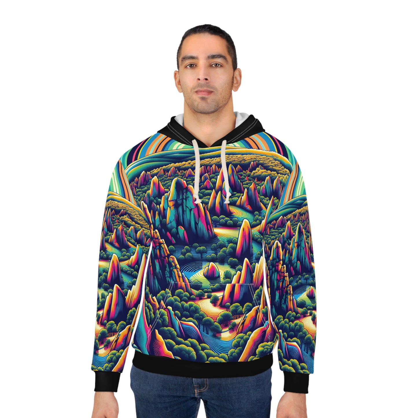 Pinnacles National Park Pullover Hoodie All Over Print Travel Outdoor Apparel