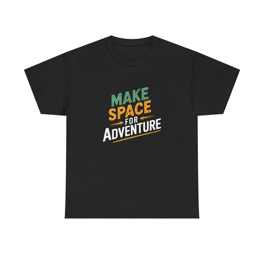 Make Space for Adventure T-Shirt Graphic Tee Cosmic Explorer Outdoor Travel