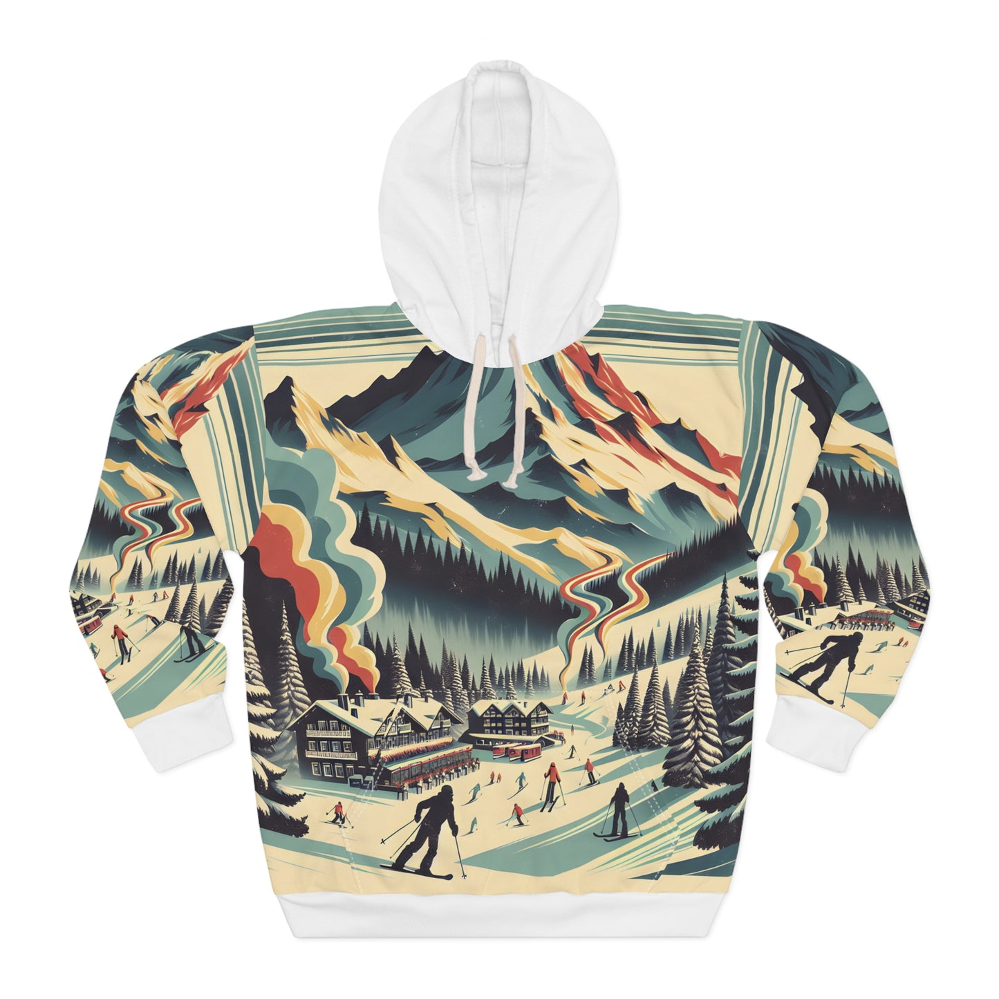 Mount Rainier Hoodie Outdoor Apparel All Over Print National Park Art Apparel