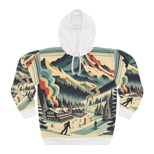 Mount Rainier Hoodie Outdoor Apparel All Over Print National Park Art Apparel