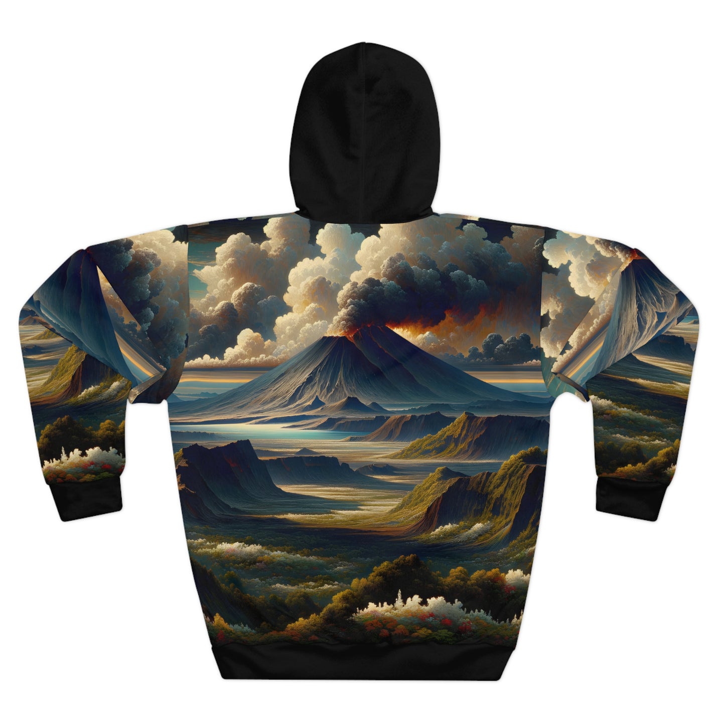 Mount St. Helens Hoodie All-Over Print Eruption Landscape Adventure Pullover