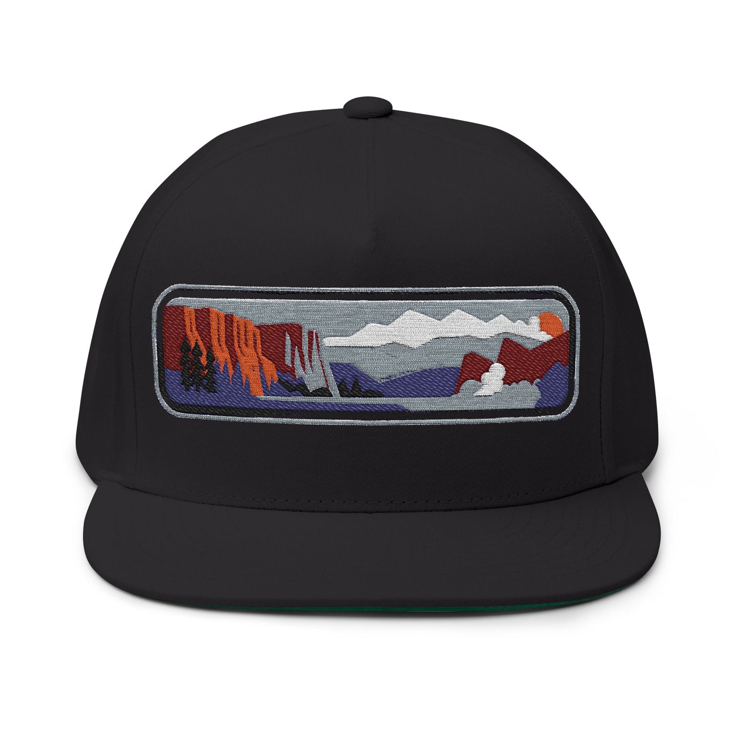 Pacific Crest Trail Flat Bill Hat Outdoor Adventure Cap Hiking Gear