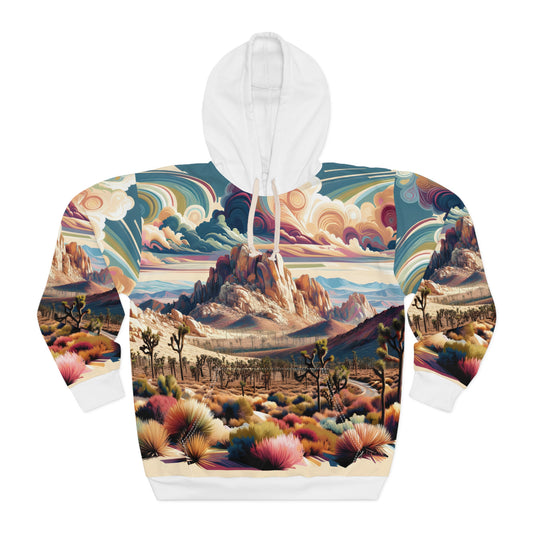 All-Over Print Hoodie Inspired by Joshua Tree National Park Scenery