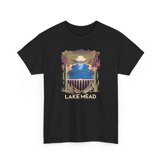 Lake Mead National Recreation Area Vintage T-Shirt Desert Sunset Graphic Tee