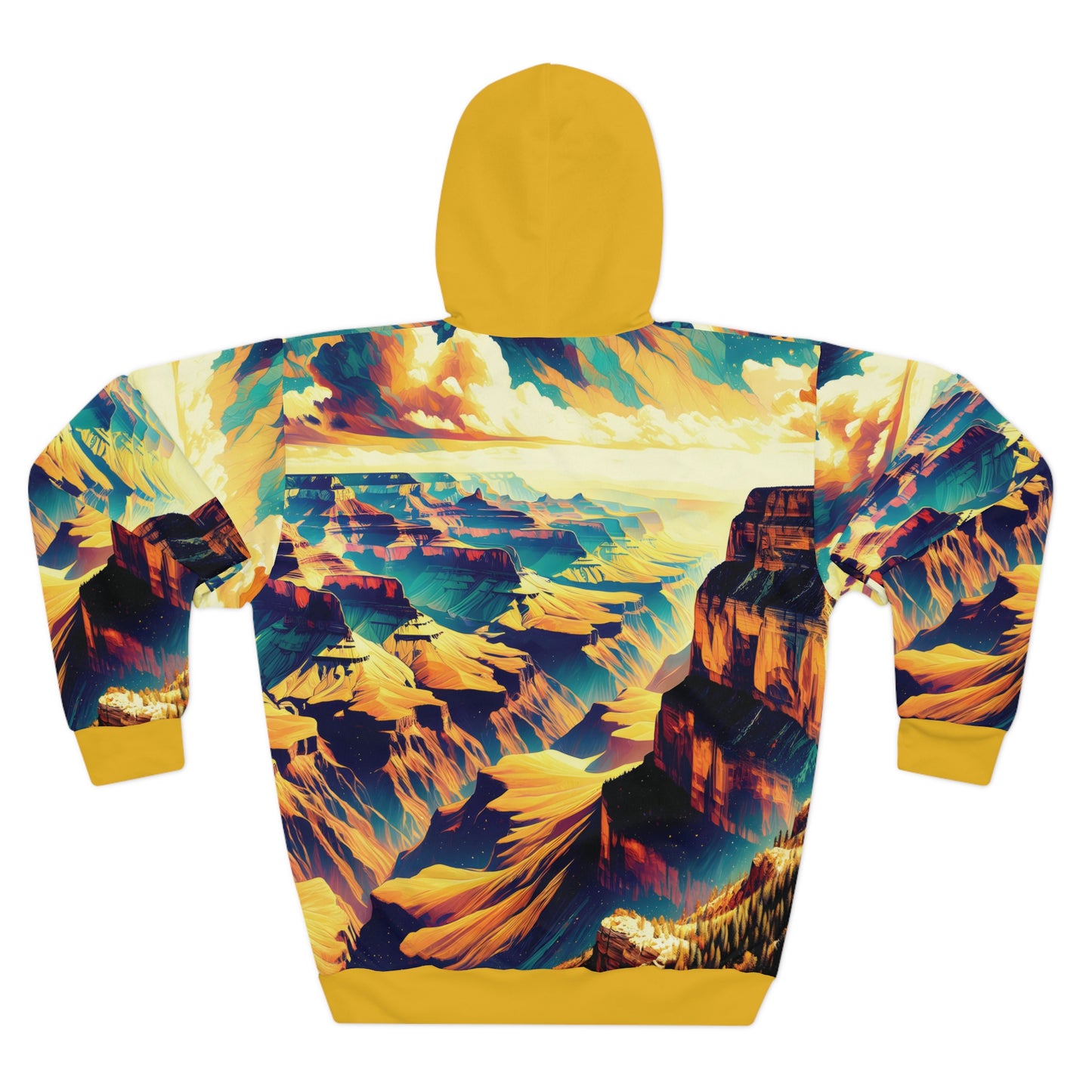 Grand Canyon Hoodie All Over Print Pullover Desert Landscape Nature Scene Bold