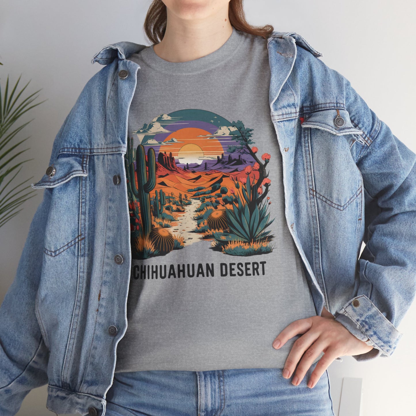 Chihuahuan Desert Texas T-Shirt Vintage Southwest Cactus Art Tee