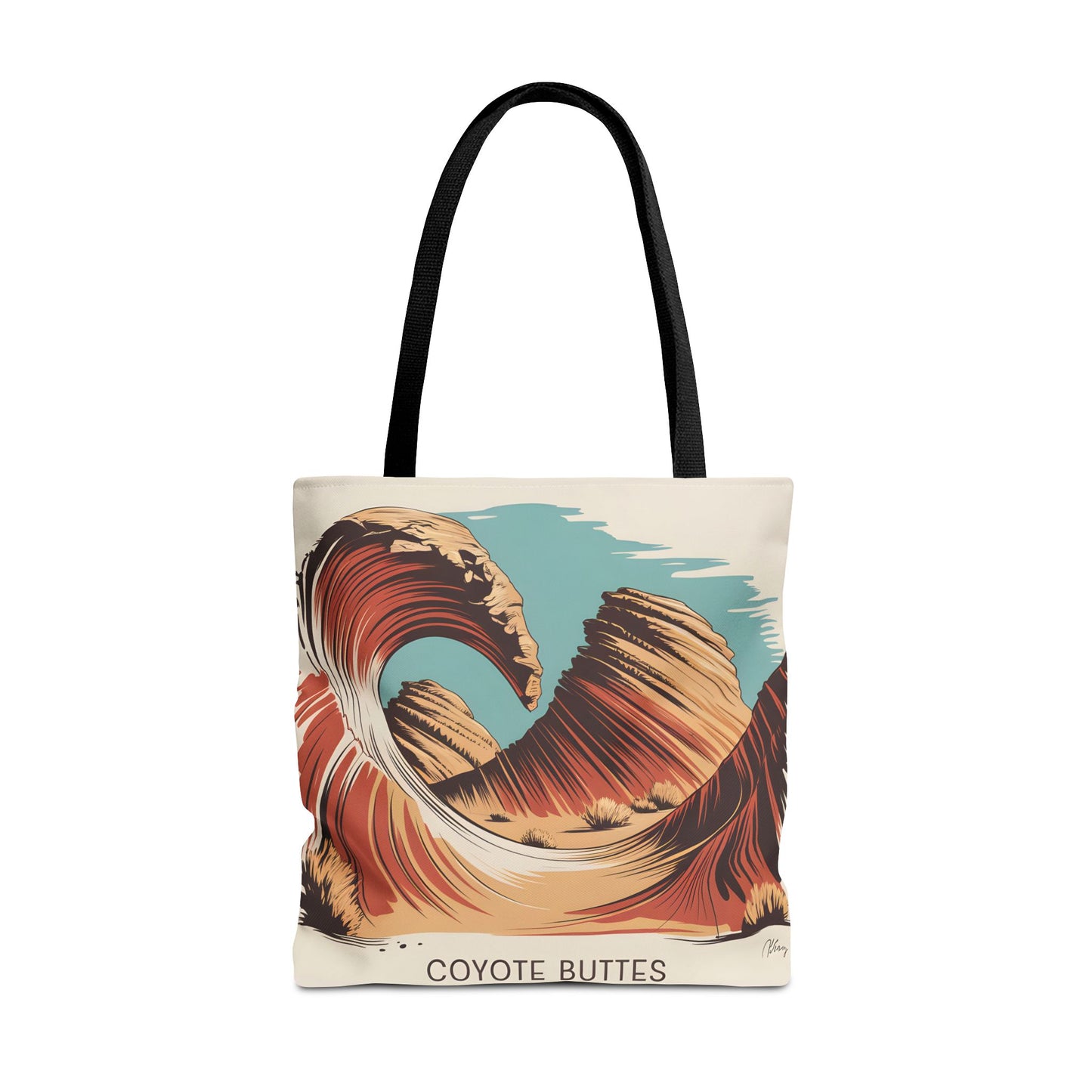 Coyote Buttes Arizona Tote Bag All Over Print Scenic Art Landscape Apparel