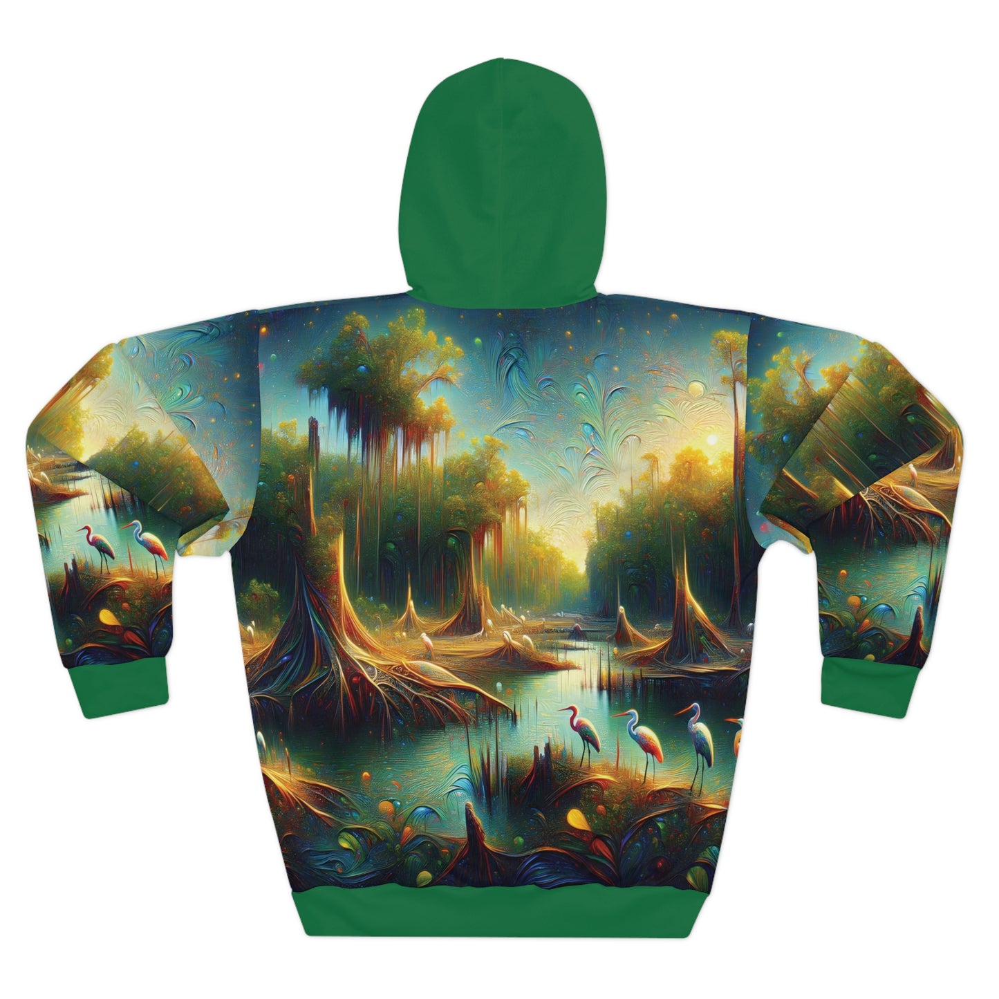 Everglades Hoodie All Over Print Pullover Nature Swamp Graphic Forest Design