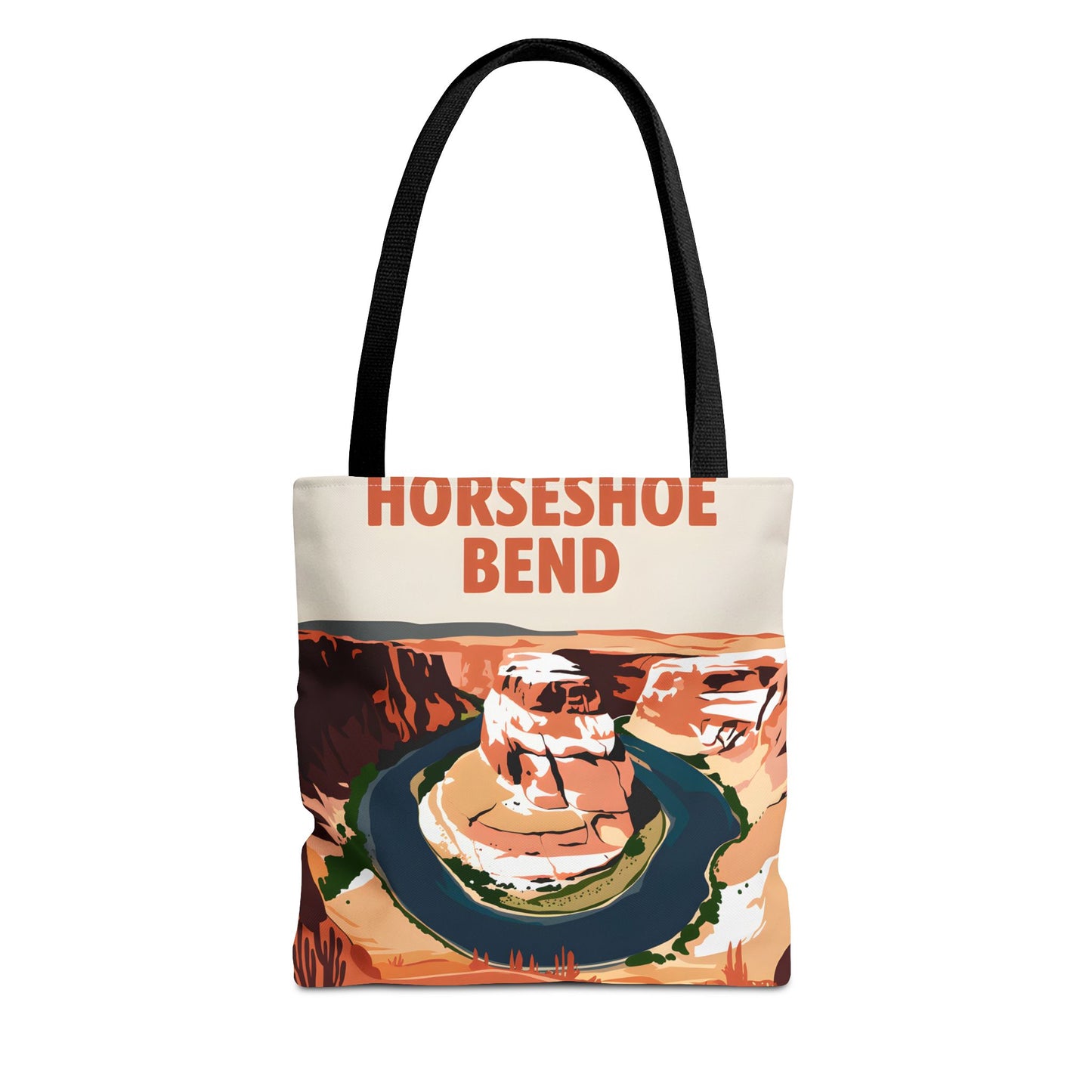 Horseshoe Bend All Over Print Tote Bag Nature Inspired Gift Shopping Apparel