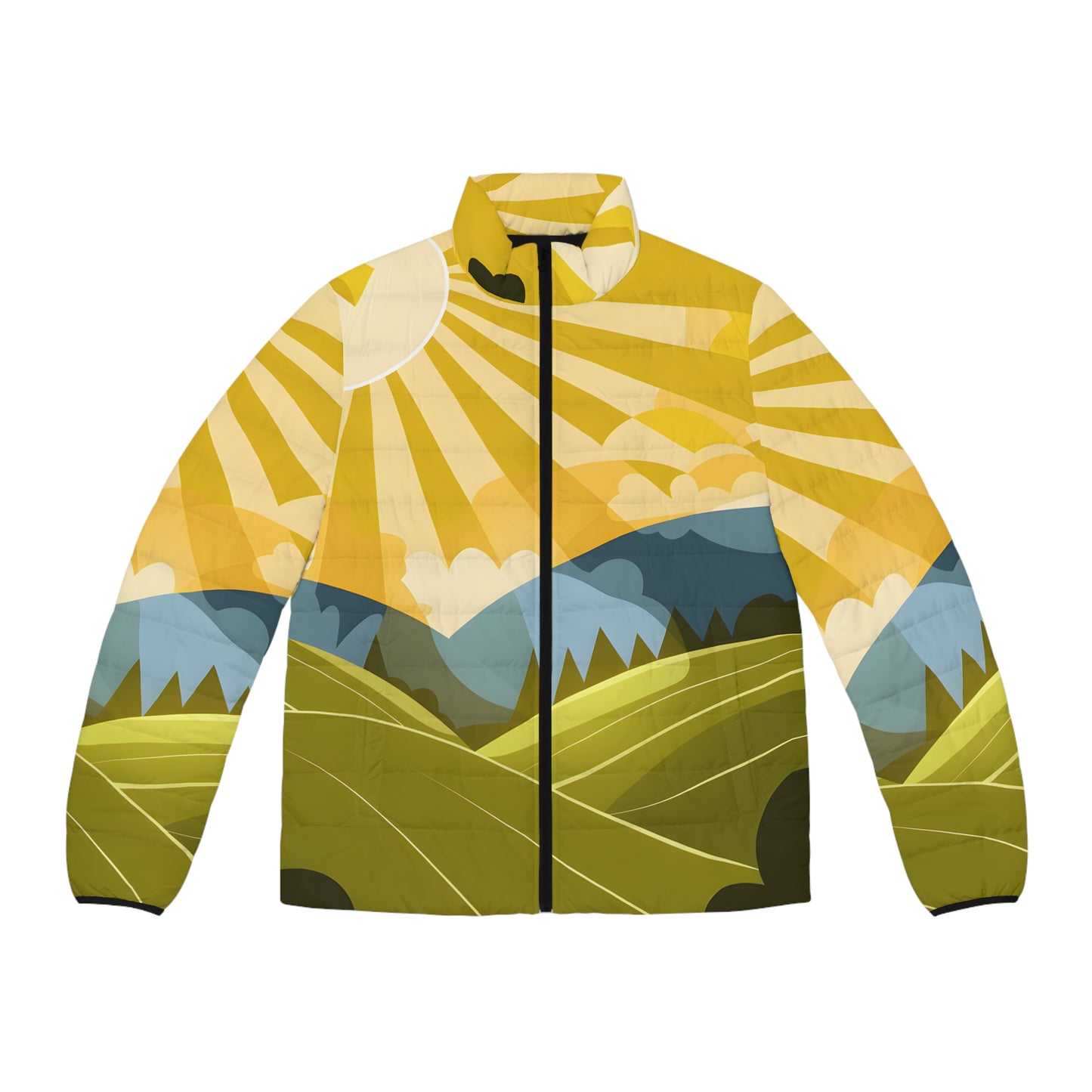 Sunwashed Rays Puffer Jacket Outdoor Apparel Travel National Parks Style