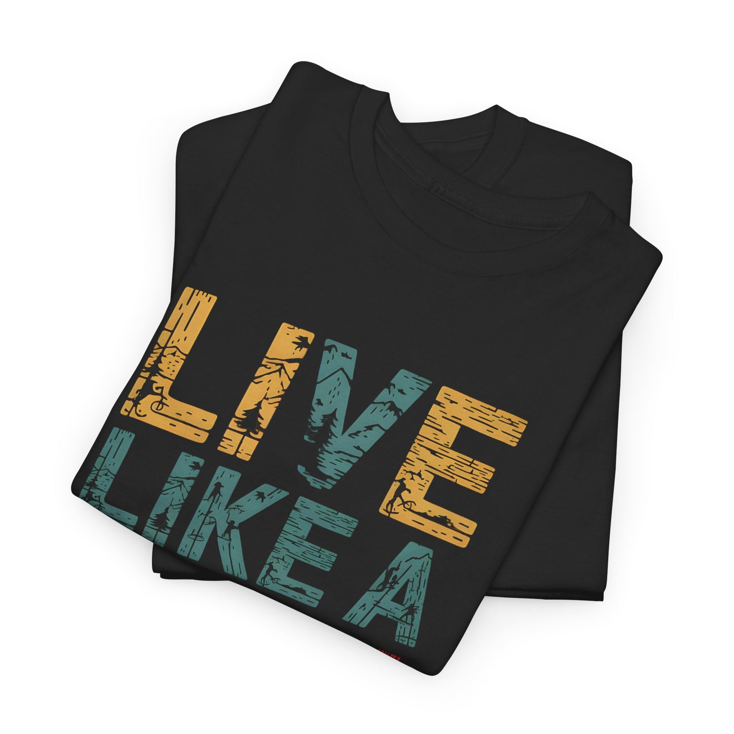 Live Like a Local Vintage Graphic T-Shirt Adventure Hiking Travel Unisex Casual