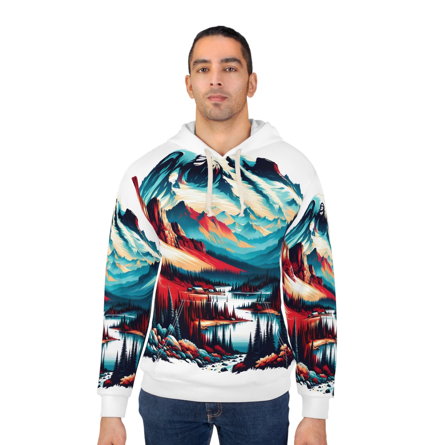 Mount Rainier National Park All-Over Print Hoodie for Nature Lovers