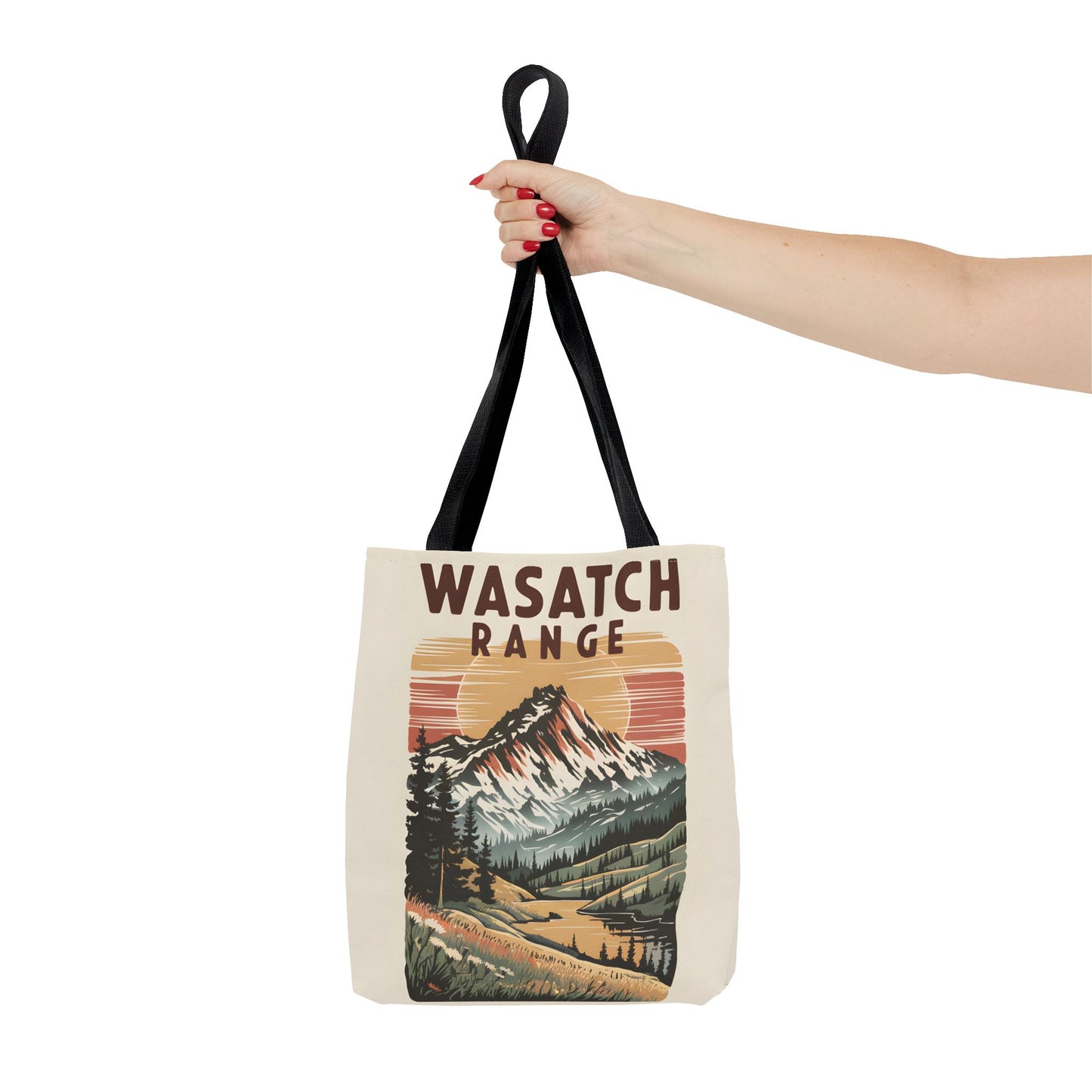 Wasatch Range All Over Print Tote Bag Mountain Landscape Eco-Friendly Style