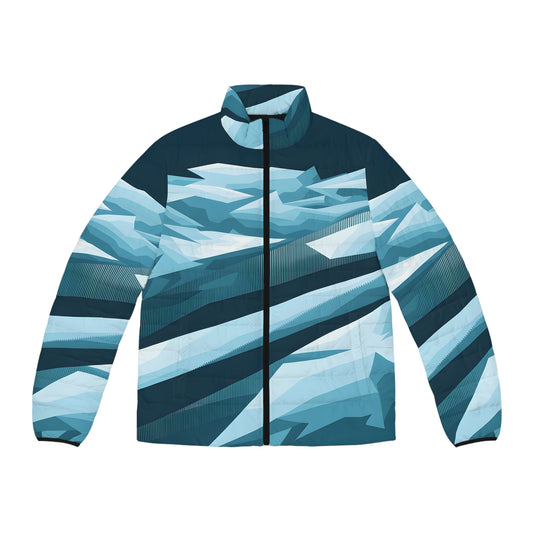 Gradient Ice Puffer Jacket Stylish Outdoor Apparel for Cold Weather Fashion