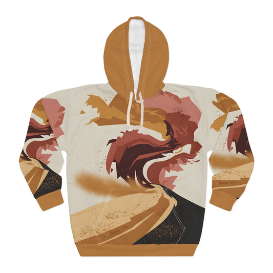 Dust Storm Drift Hoodie All Over Print Outdoor Travel Apparel Unique Design