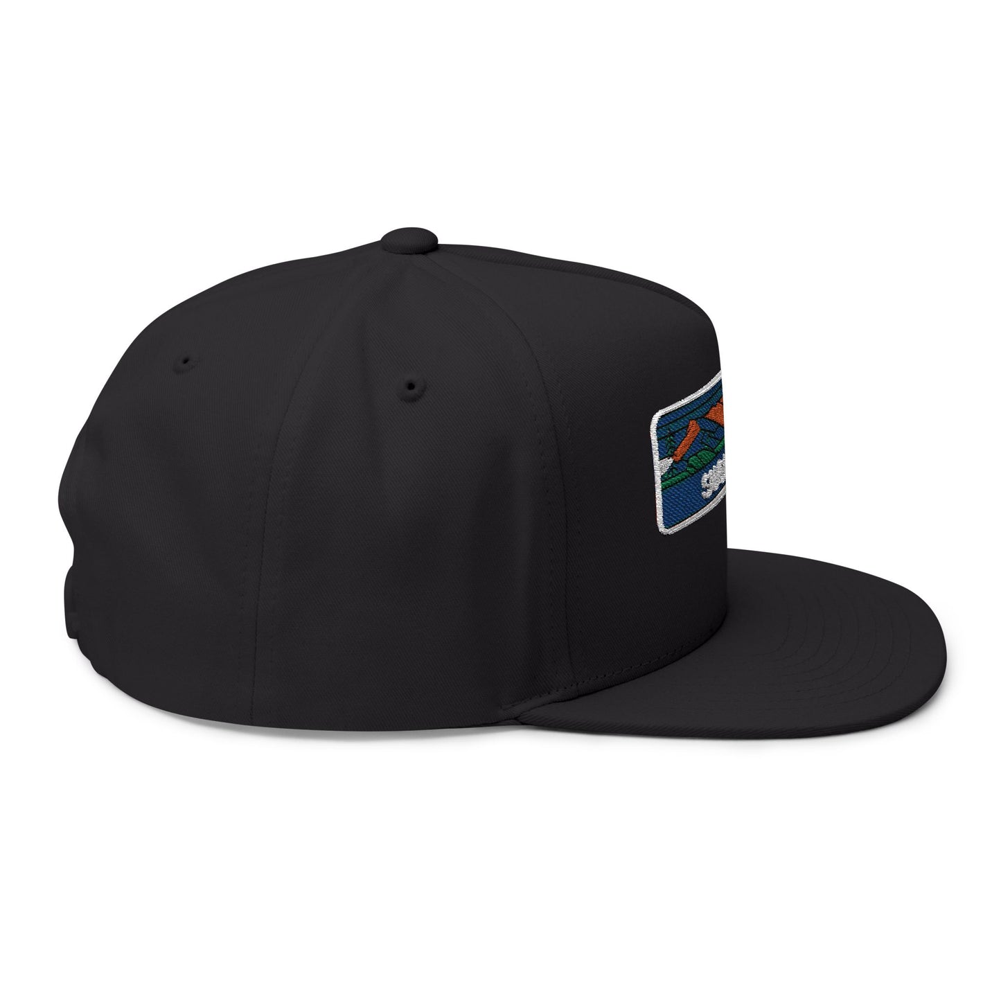 Sugarloaf Flat Bill Hat Outdoor Fashion Adjustable Snapback Cap Apparel