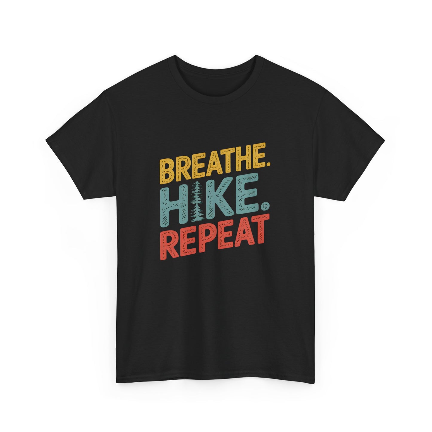 Breathe Hike Repeat Outdoor Adventure T-Shirt for Nature Lovers - T Shirt