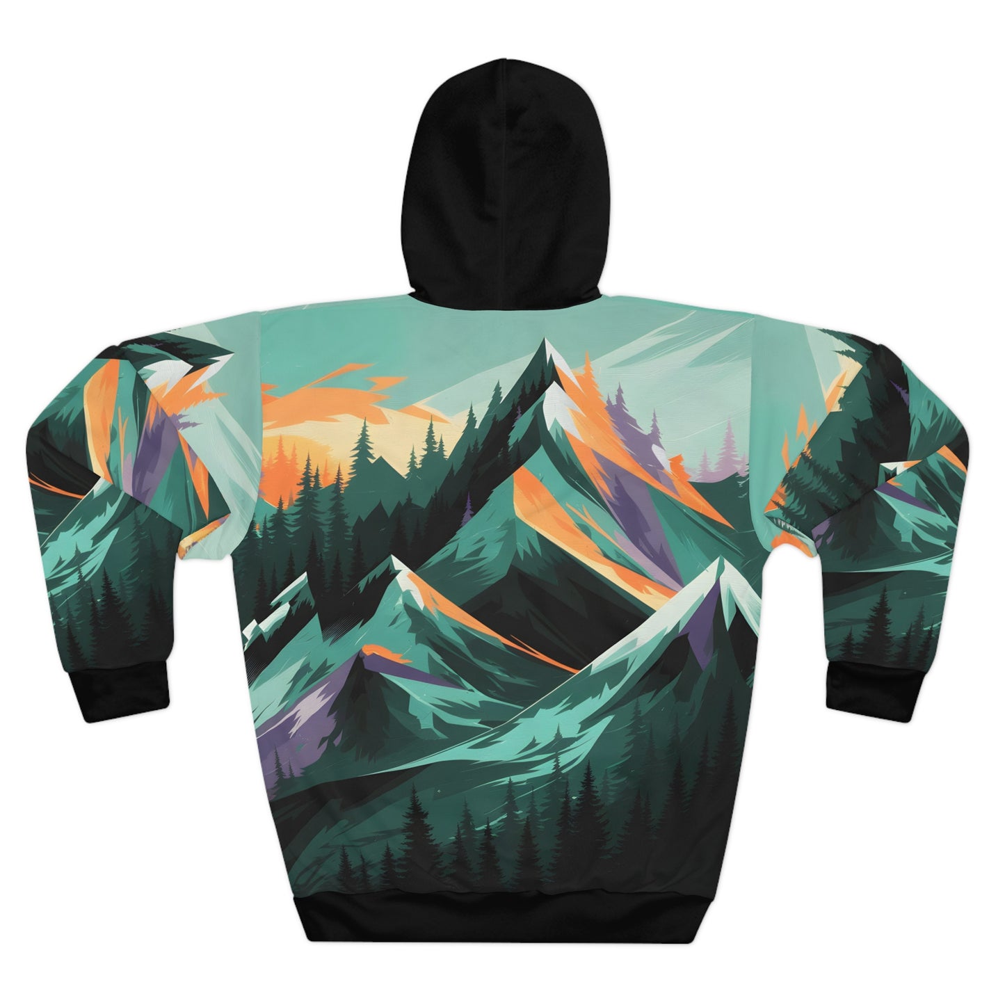 Dreamscape Range All Over Print Pullover Hoodie Warm Outdoor Adventure Apparel