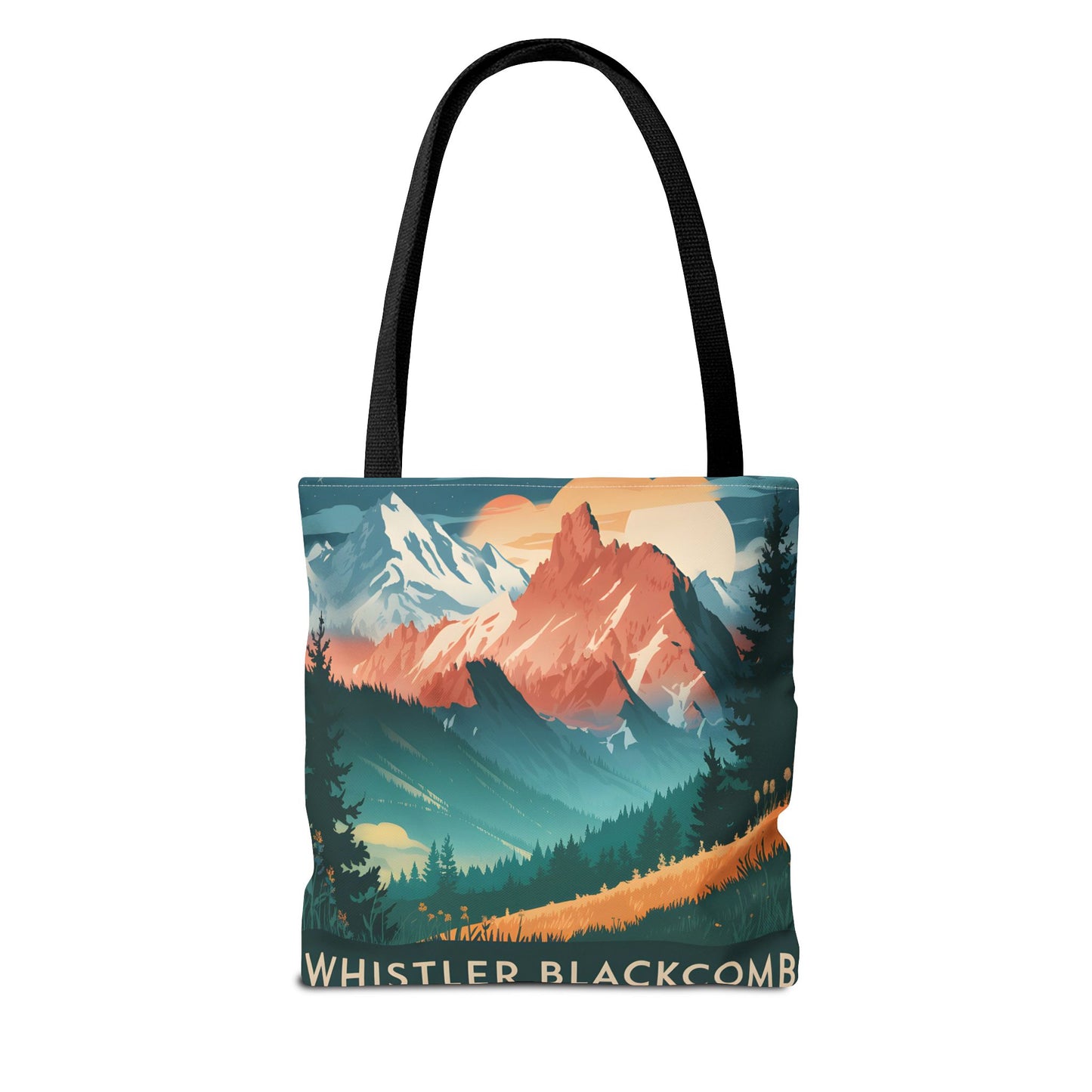 Whistler Blackcomb All Over Print Tote Bag Mountain Landscape Nature Design