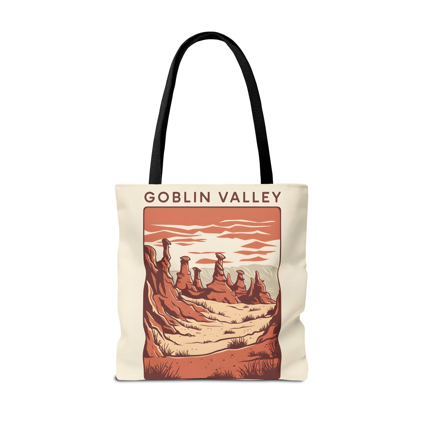 Goblin Valley All Over Print Tote Bag Unique Desert Landscape Design Apparel