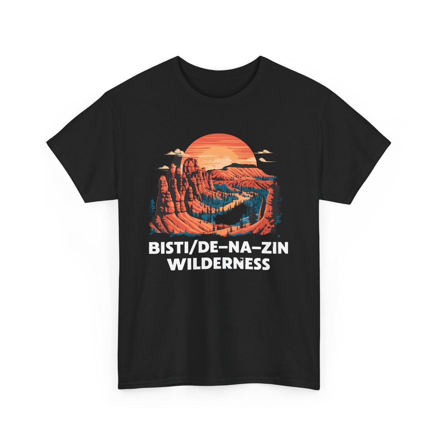 Bisti De-Na-Zin Wilderness T-Shirt Vintage Graphic Nature Tees Hiking Apparel