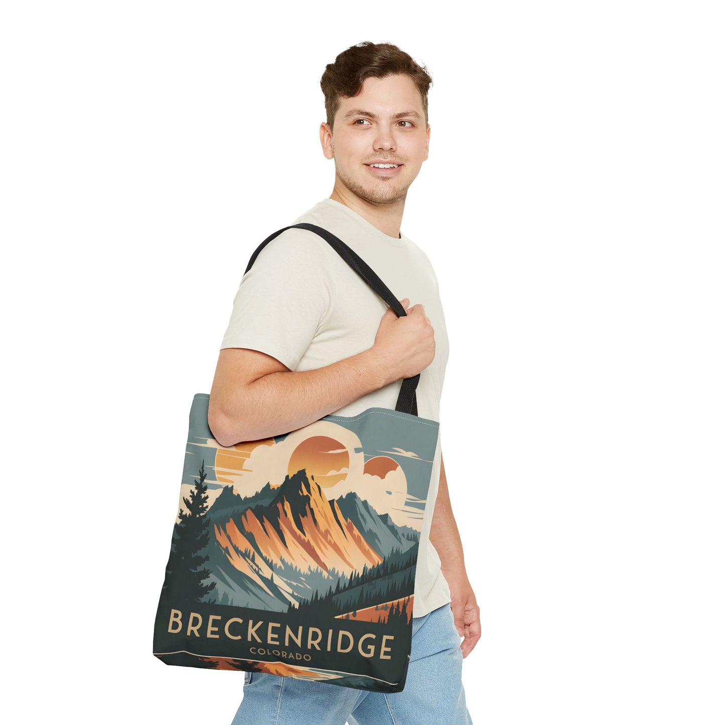 Breckenridge Colorado All Over Print Tote Bag Mountain Landscape Design Art