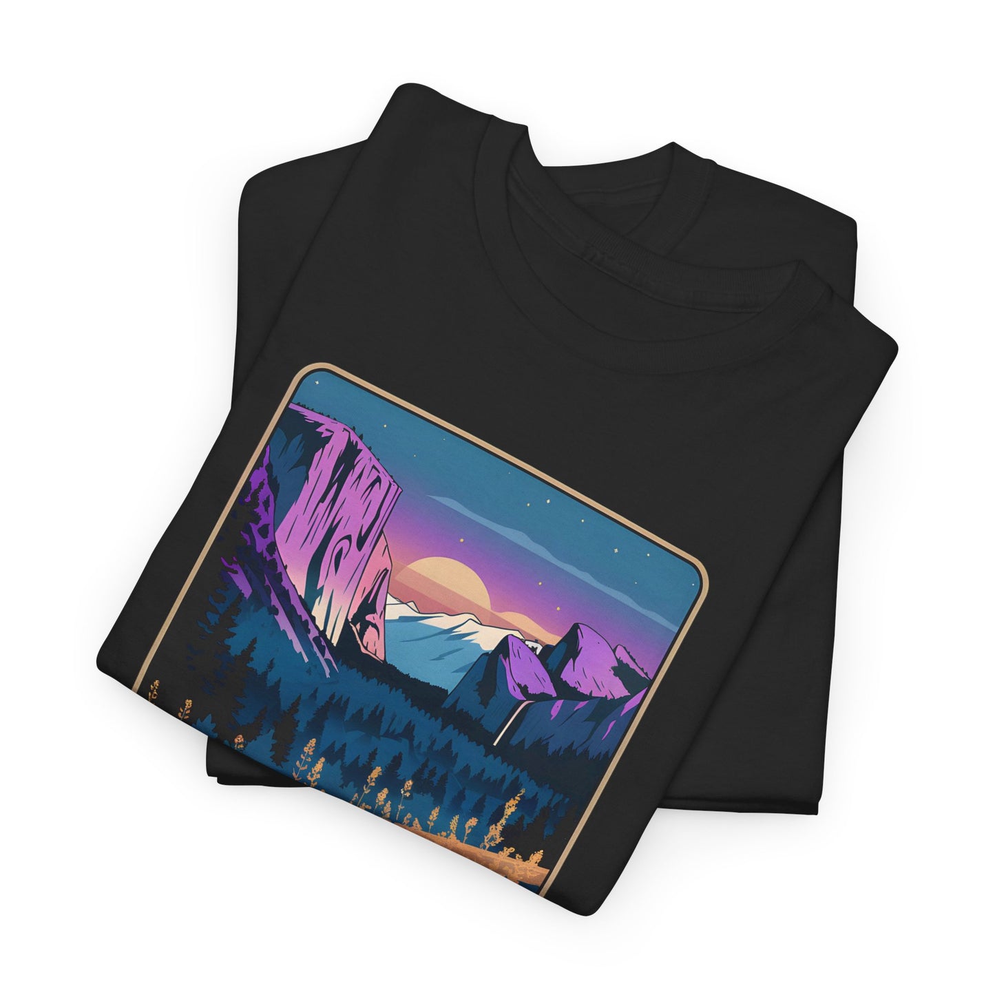Yosemite National Park Sunset Scene Art Print - T Shirt