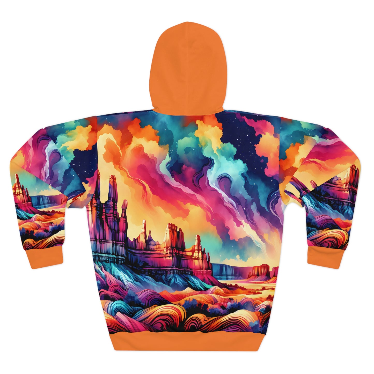 Cathedral Valley Hoodie All Over Print Pullover Travel Outdoor Apparel Unisex
