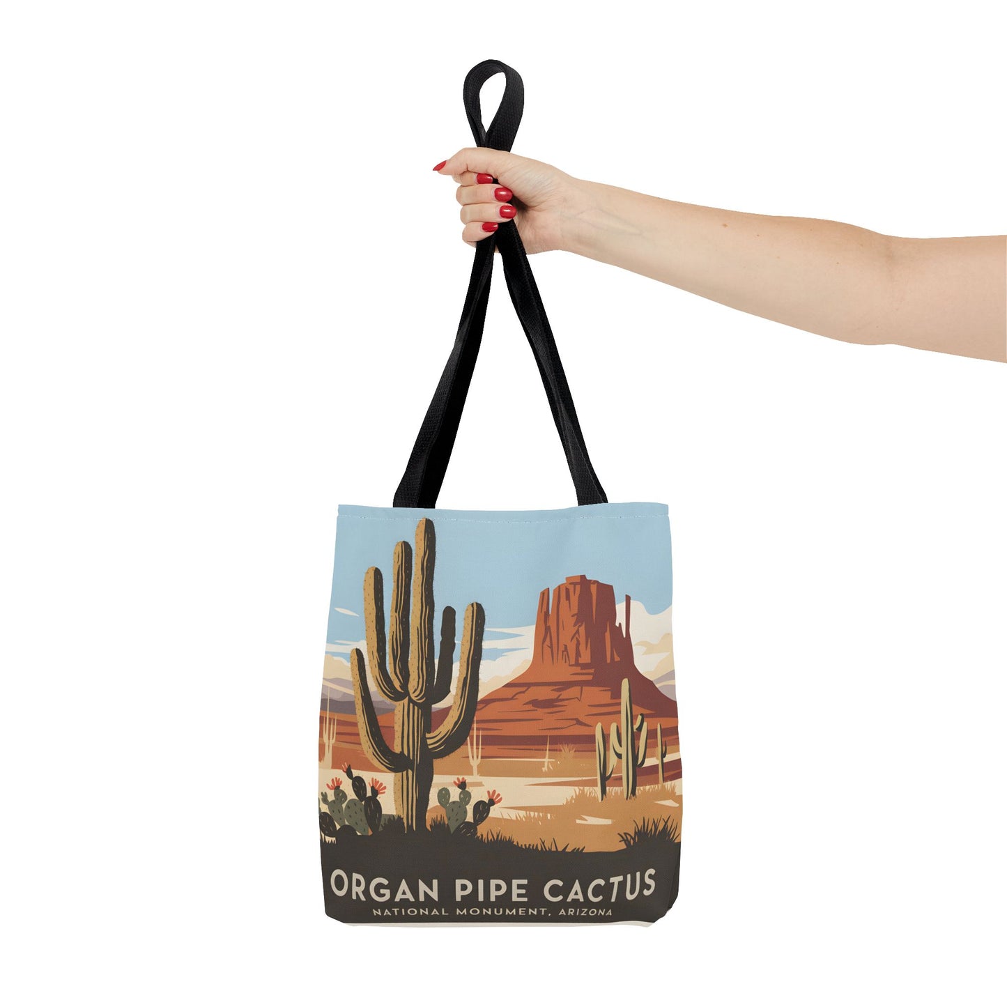 Organ Pipe Cactus National Monument Tote Bag Southwest Desert Landscape Design